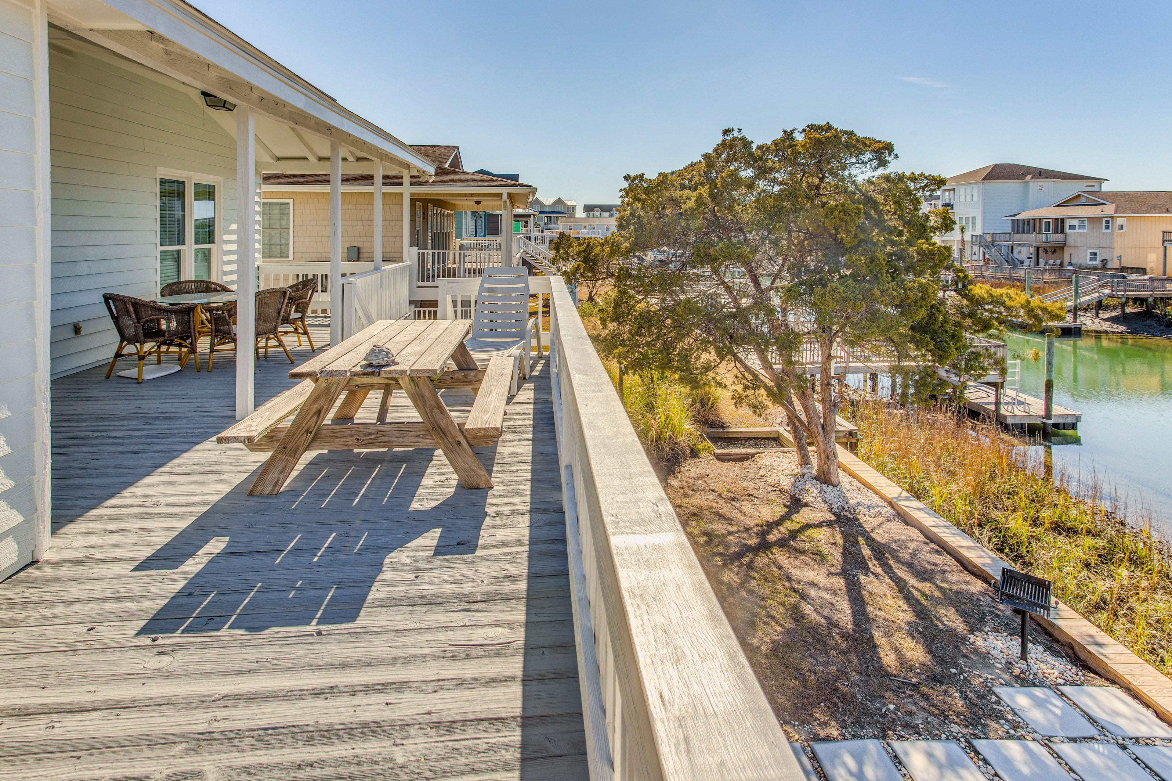 Deck | Dining Area | Water View