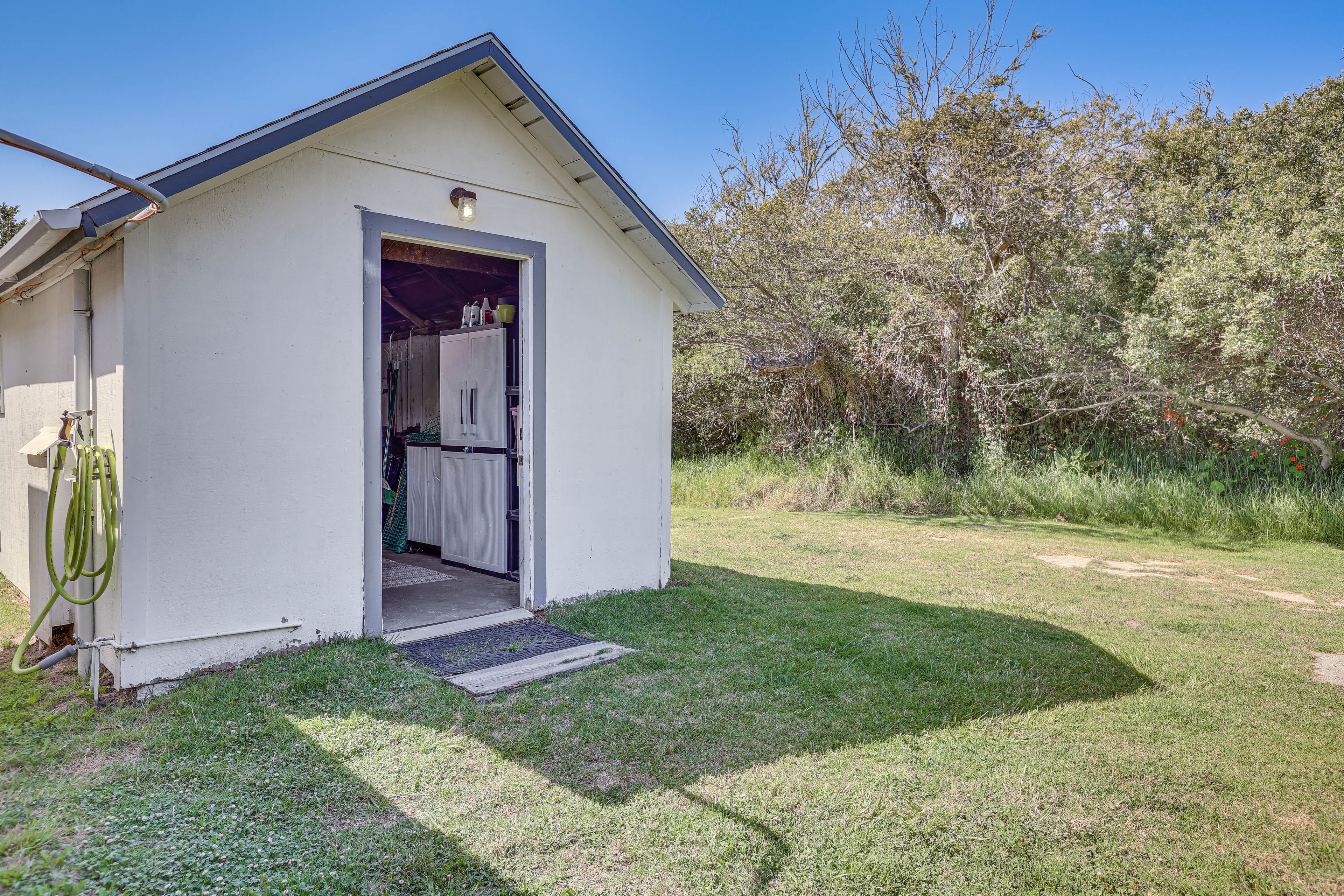 Cottage Exterior | Detached Shed | Laundry