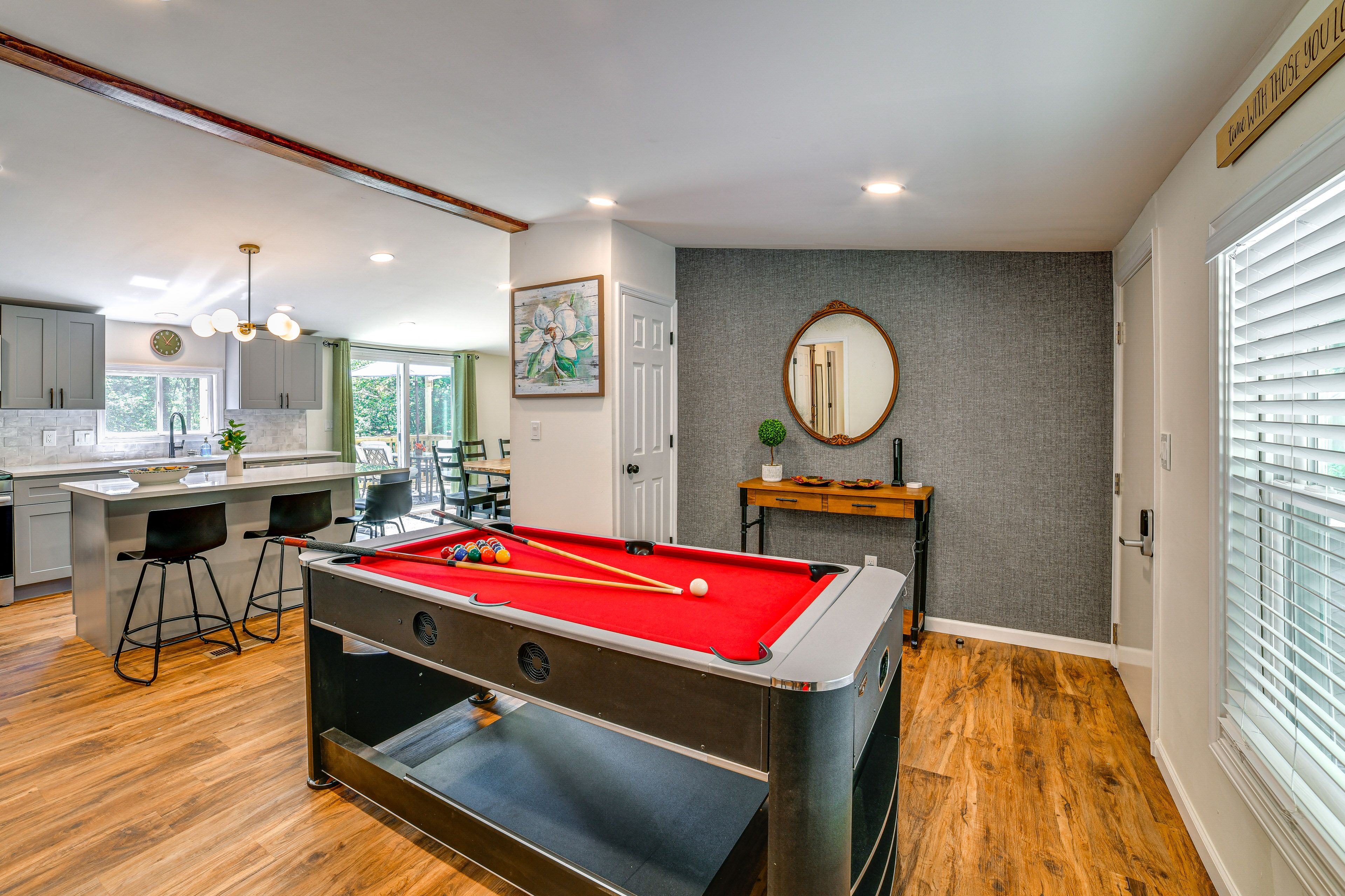Entryway/Kitchen | Single-Story Home | Pool/Air Hockey Table