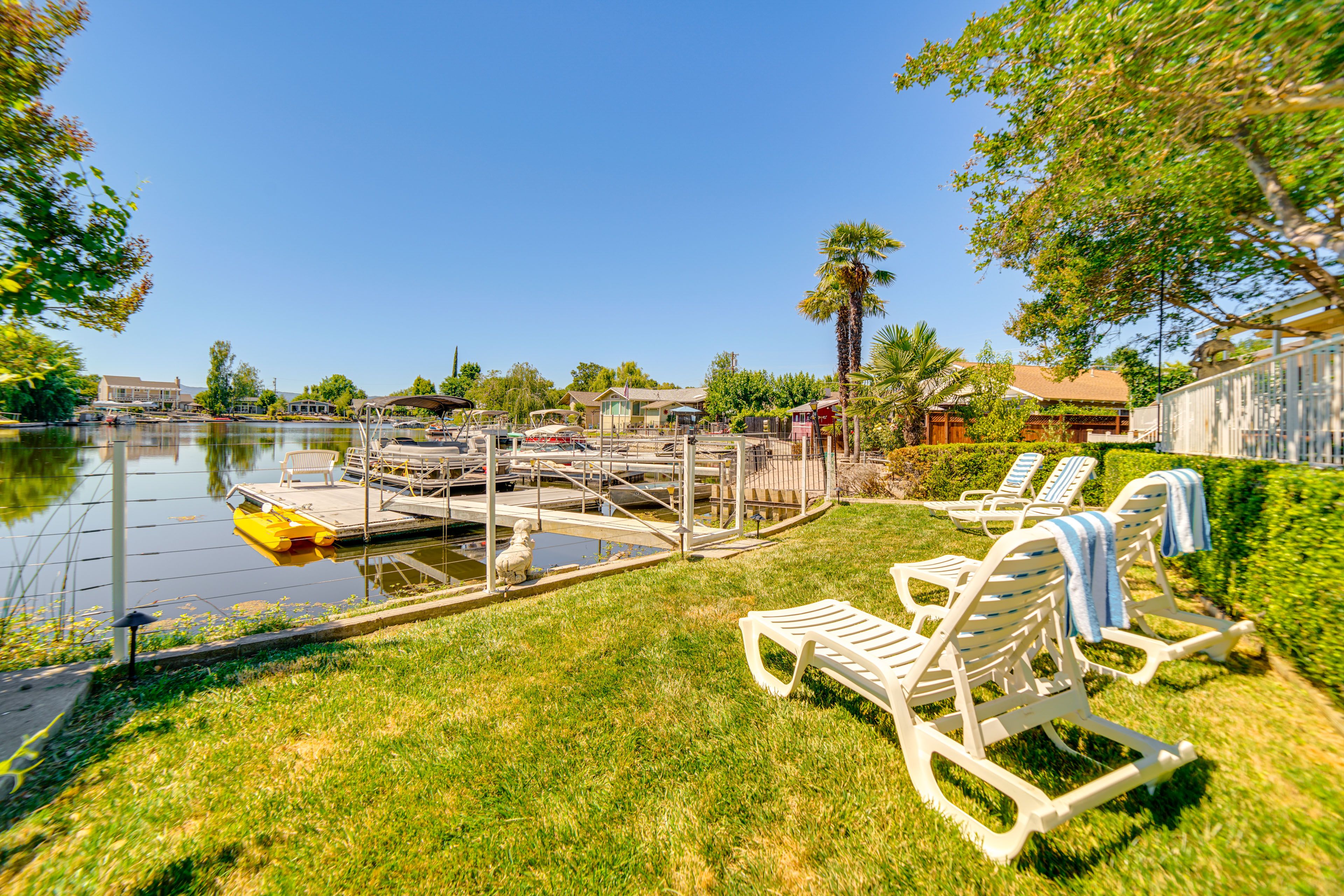 Boat Dock | Lounge Chairs | Lake Access