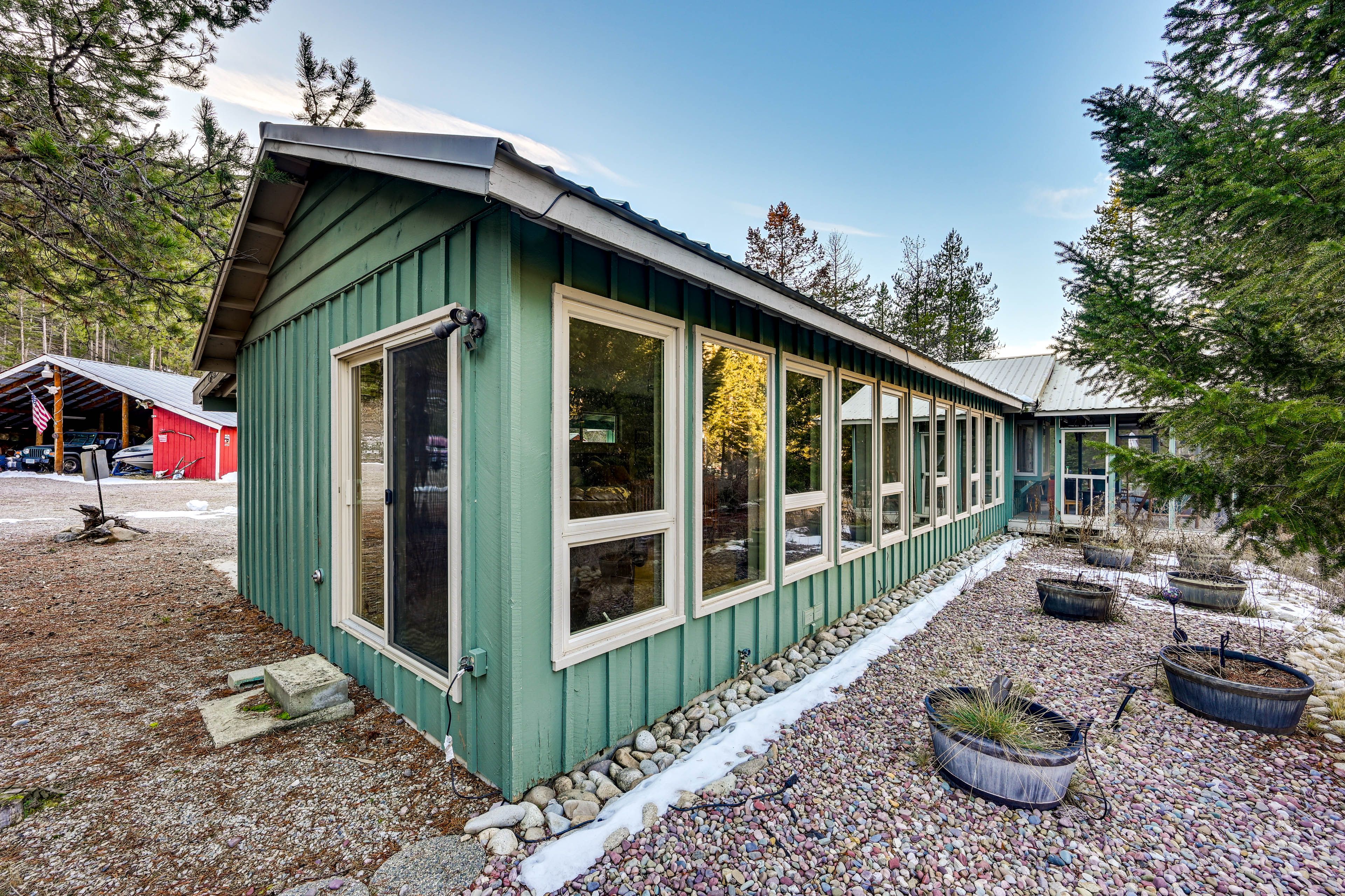 Winter Cabin Exterior
