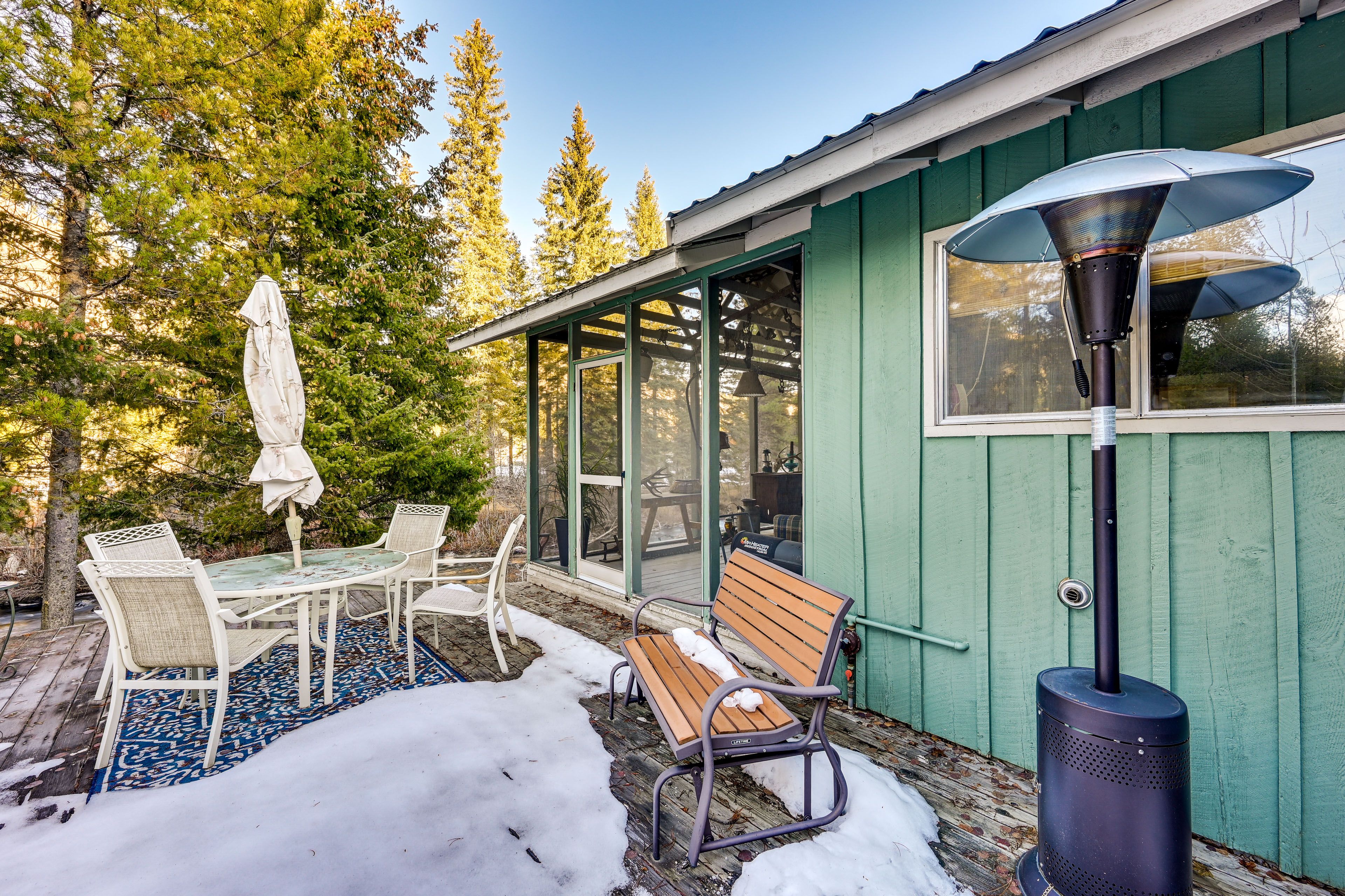 Deck in Winter | Dining Area