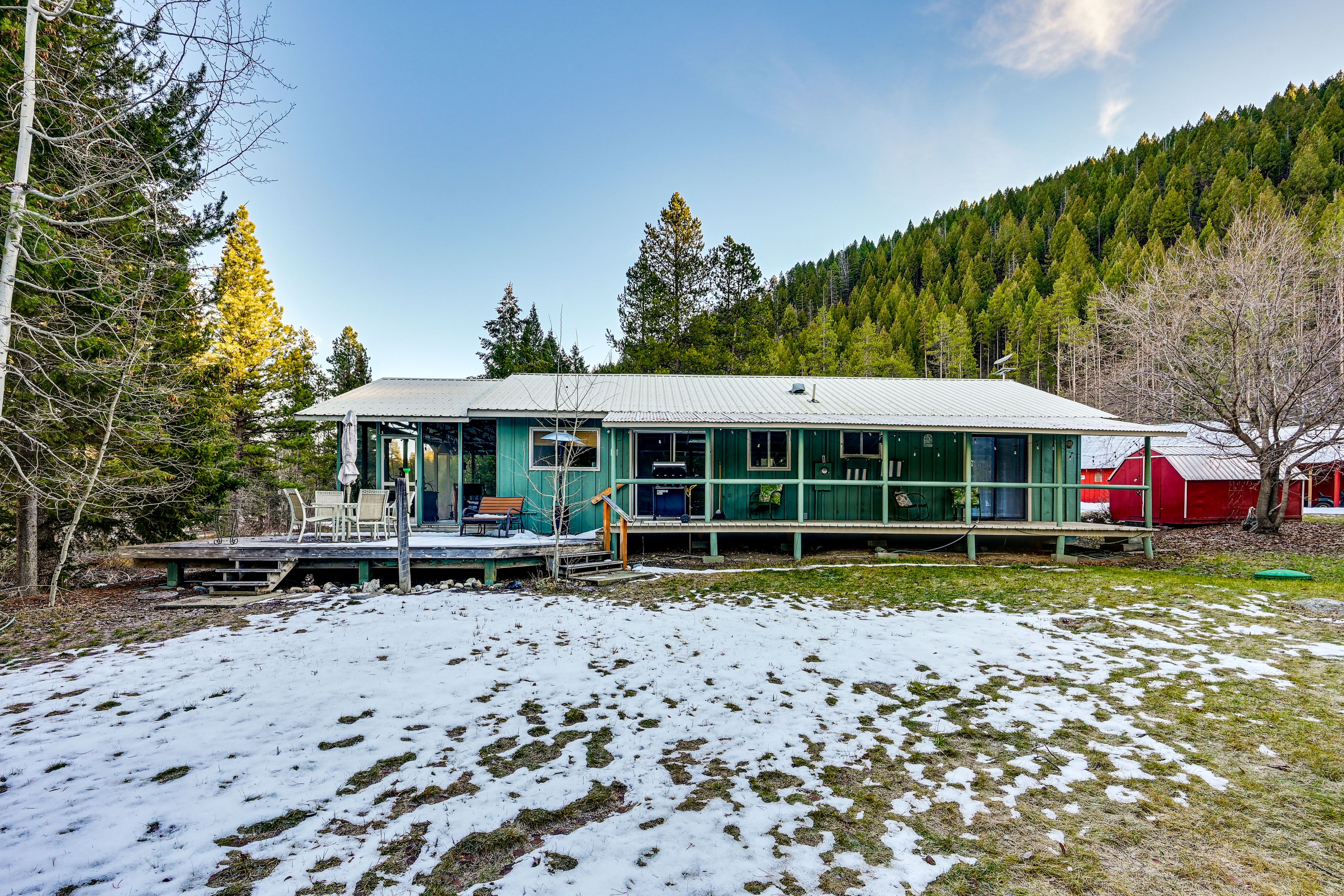 Winter Cabin Exterior | Mountain Views | Large Private Yard