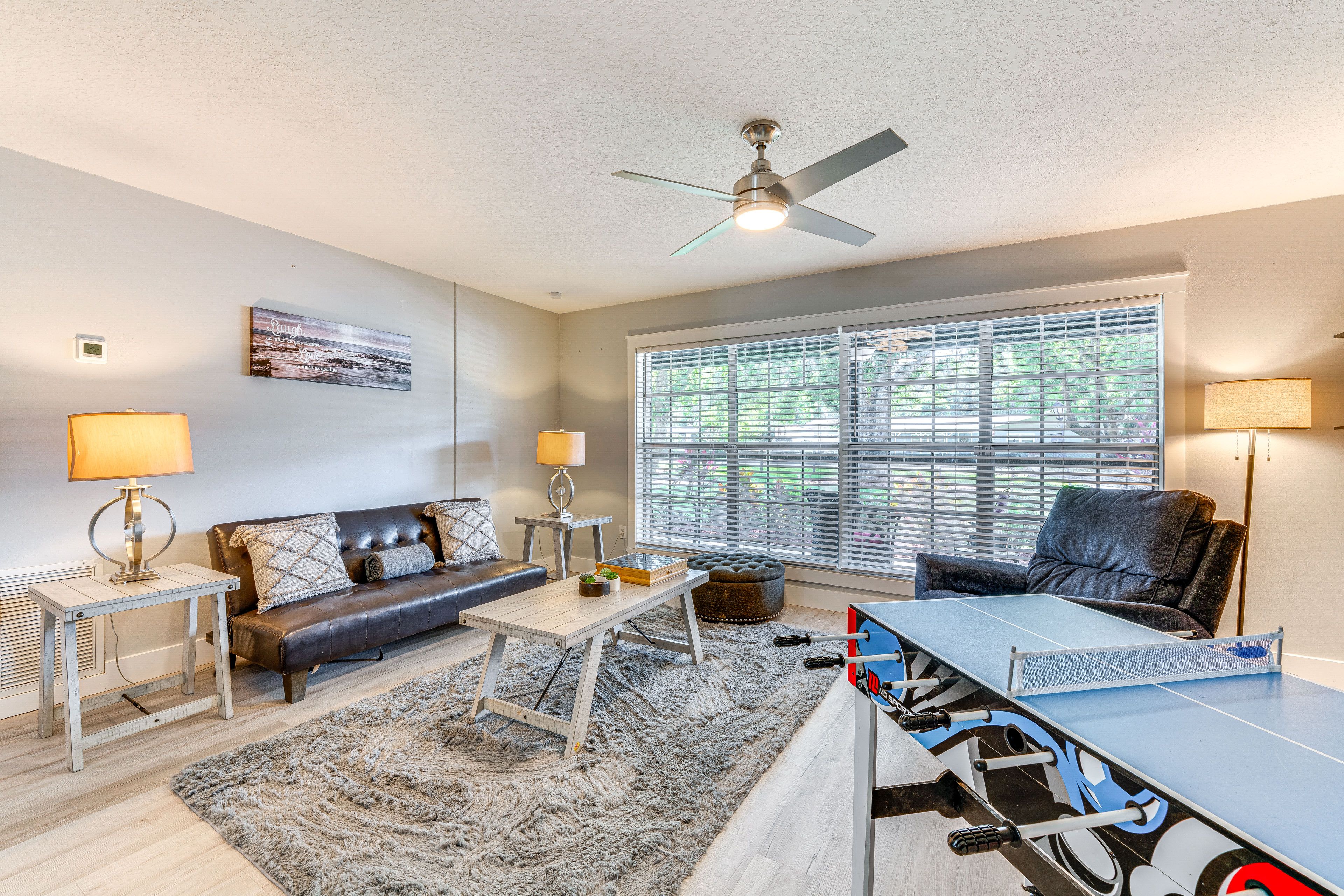 Living Room | Foosball/Ping-Pong Table | Futon