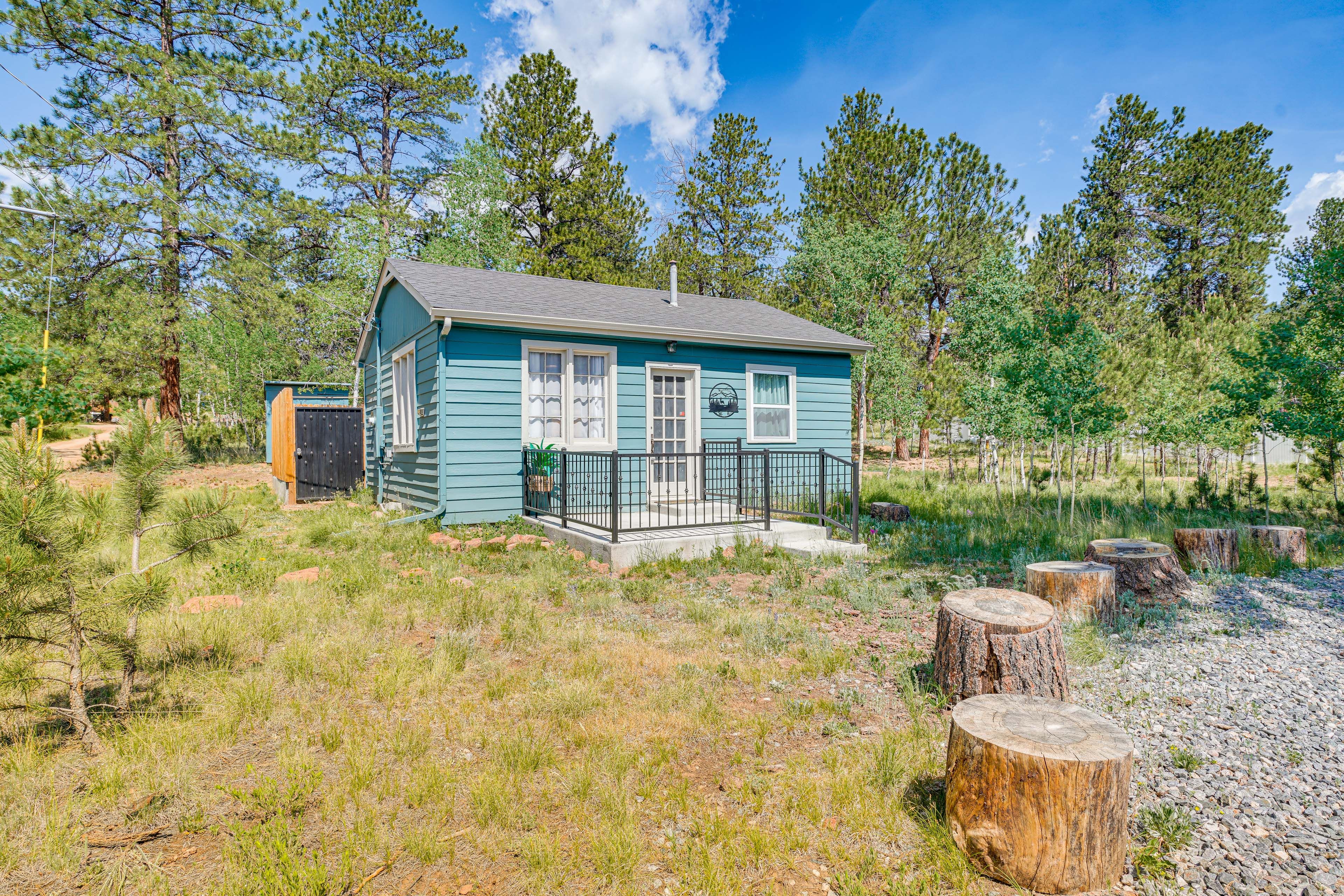 Bailey Vacation Rental | 1BR | 1BA | 1 Step to Enter | 480 Sq Ft
