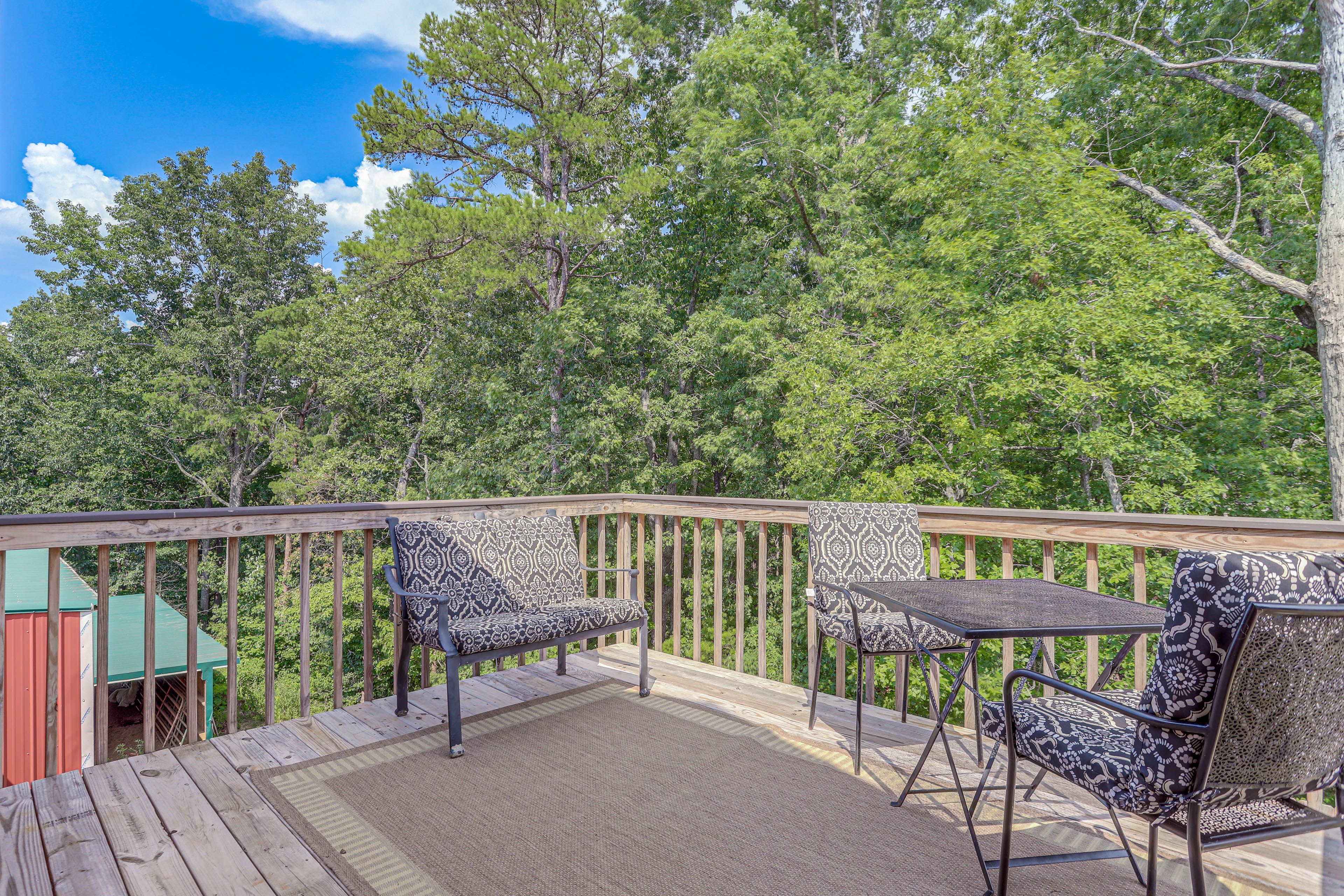 Back Deck | Peaceful Ranch Setting | Shared Pool Area