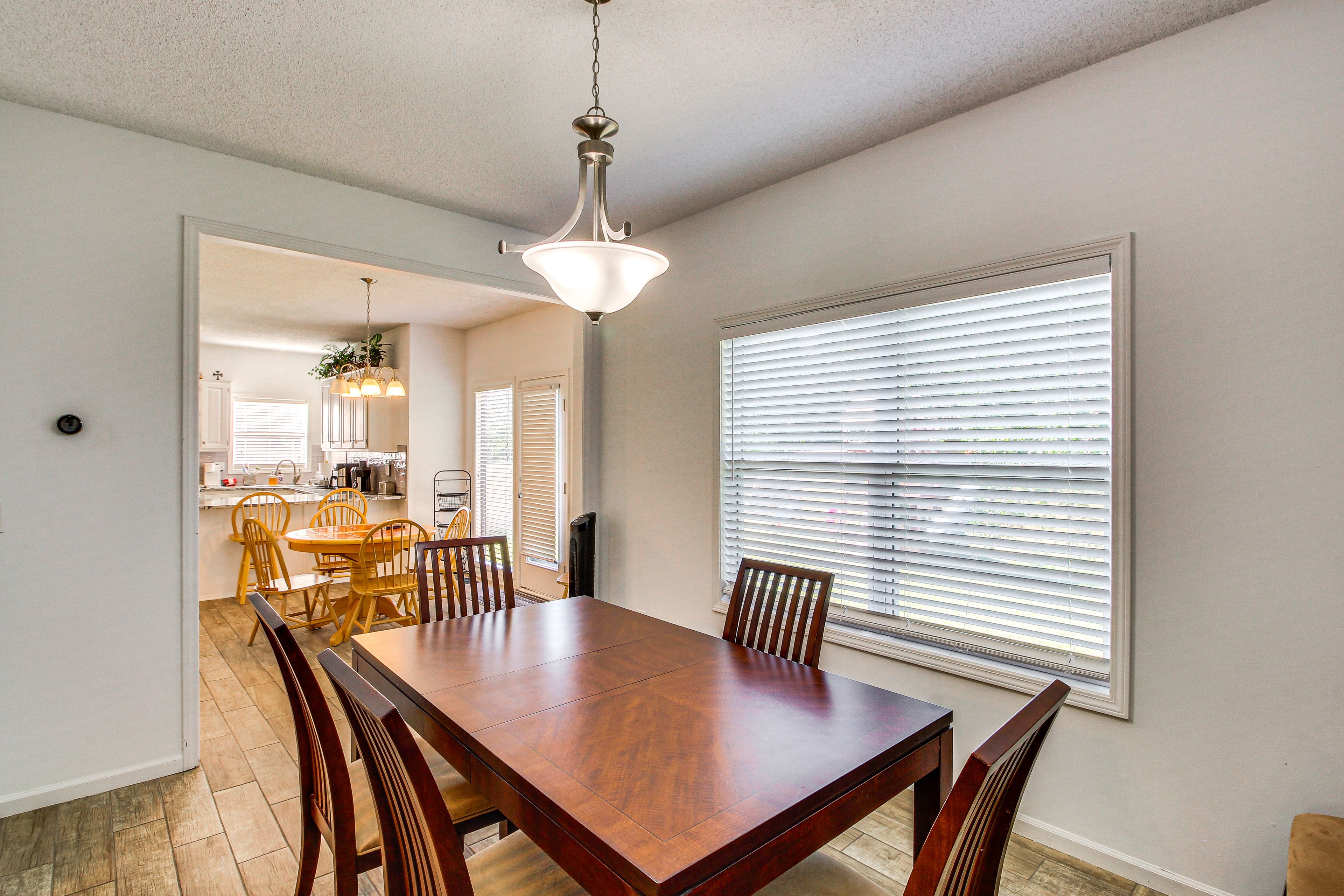 Dining Area | 2 Dining Tables | 1st Floor | Dishware/Flatware