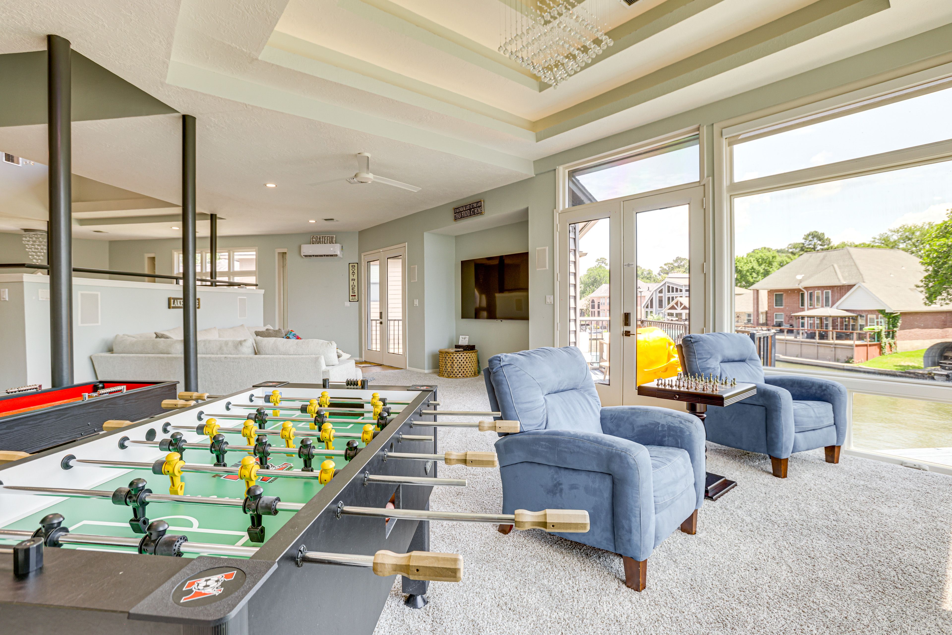 Living Room | 2nd Floor | Air Hockey Table | Foosball Table