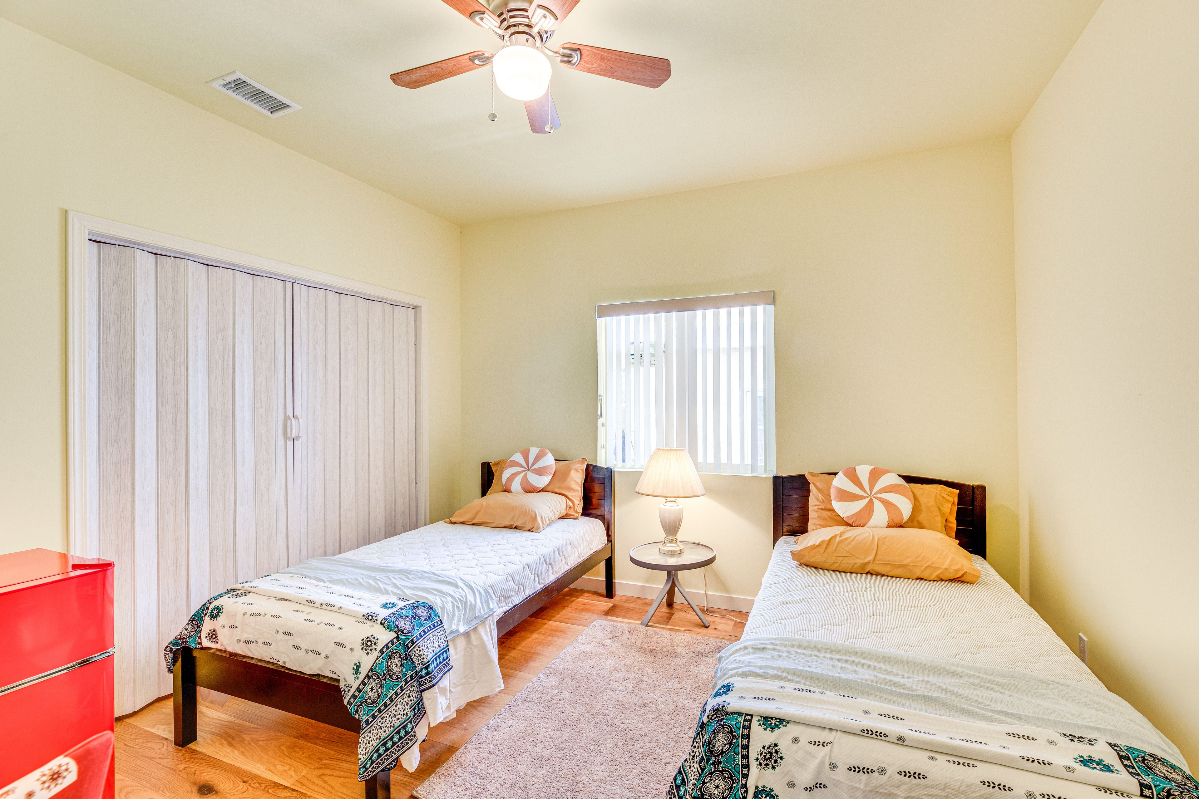 Bedroom 2 | 2 Twin Beds | Mini-Fridge