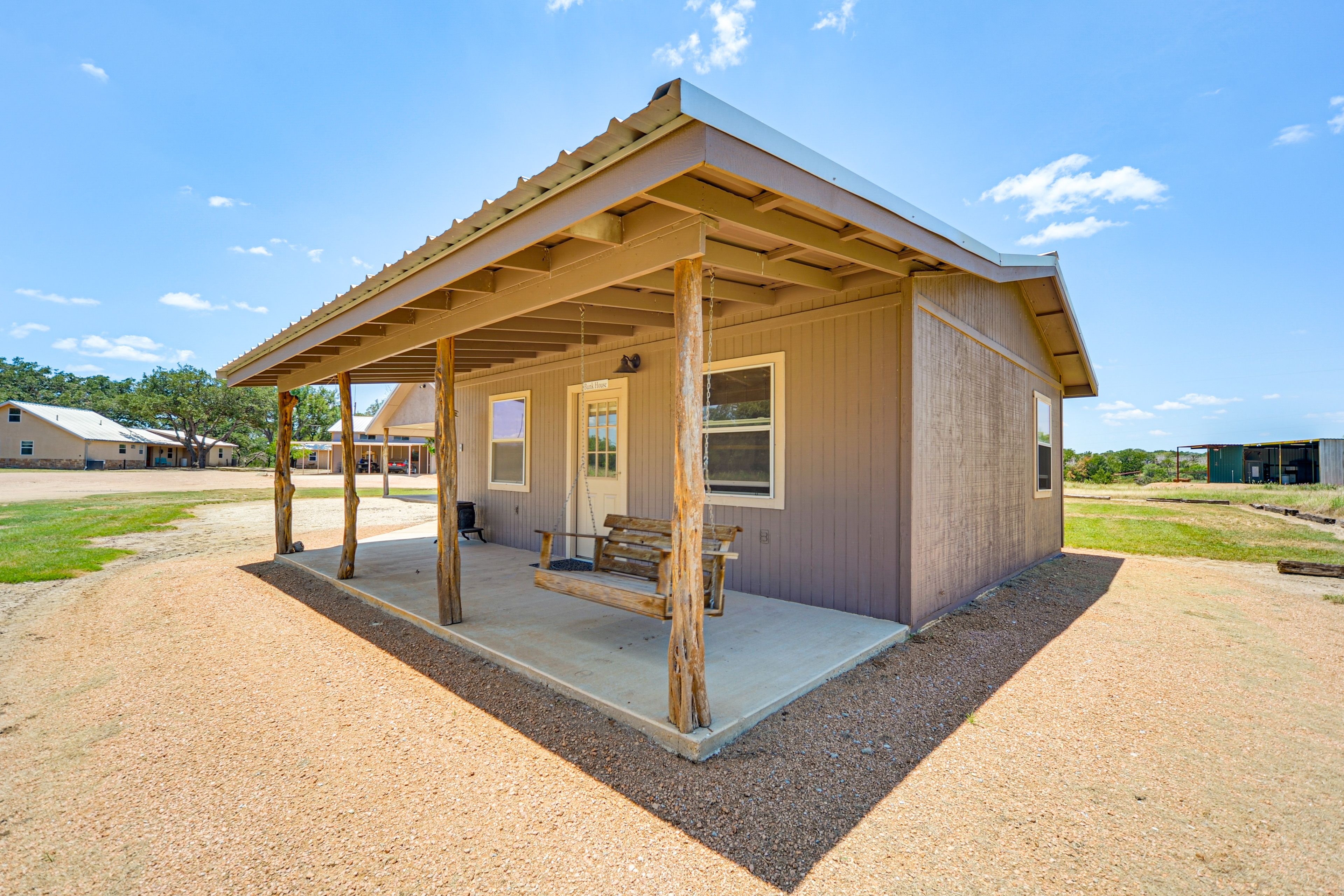Bunk House Exterior | Single-Story Home | Step-Free Entry