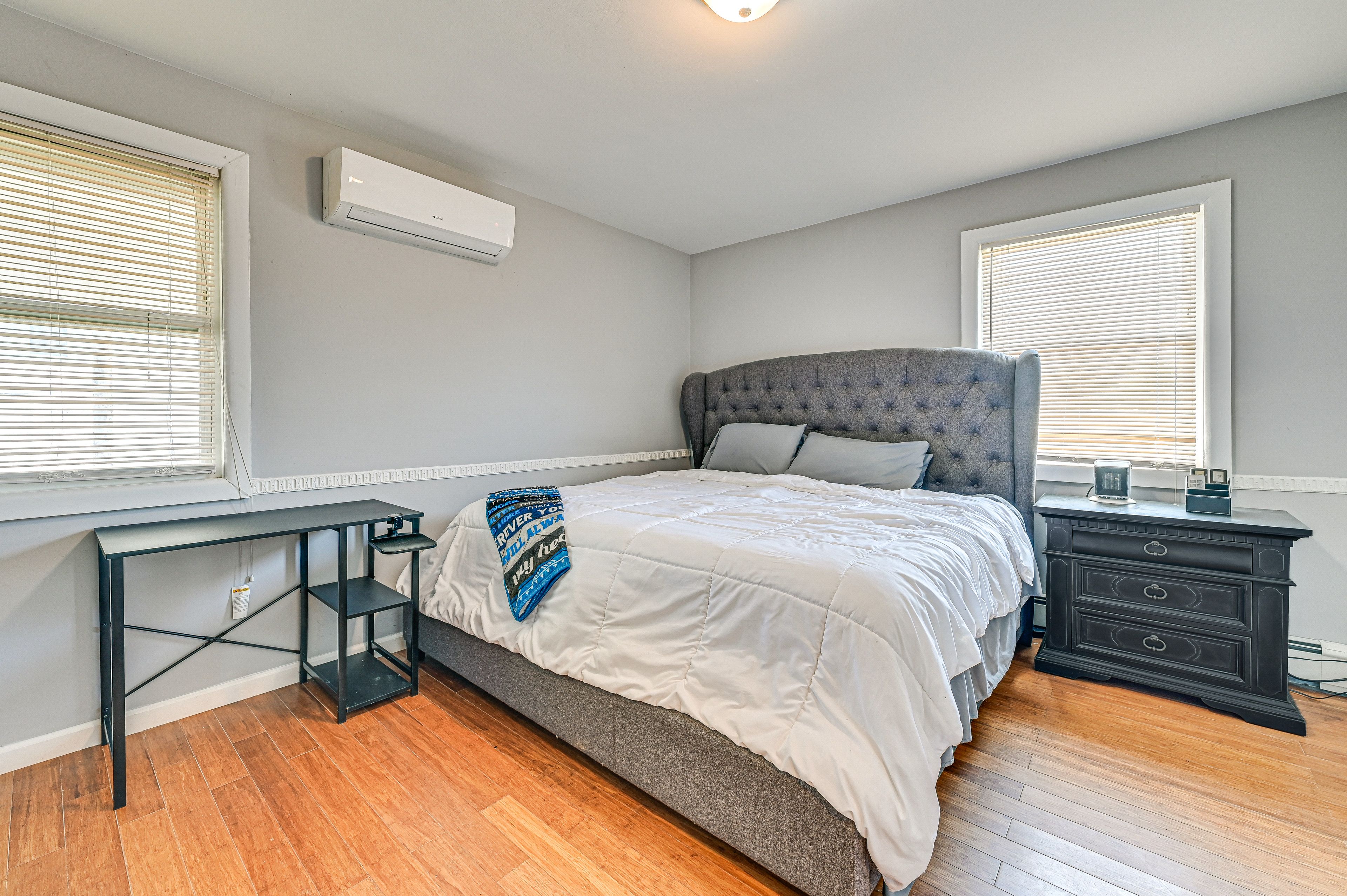 Bedroom 1 | California King Bed | Flat-Screen TV | Electric Fireplace