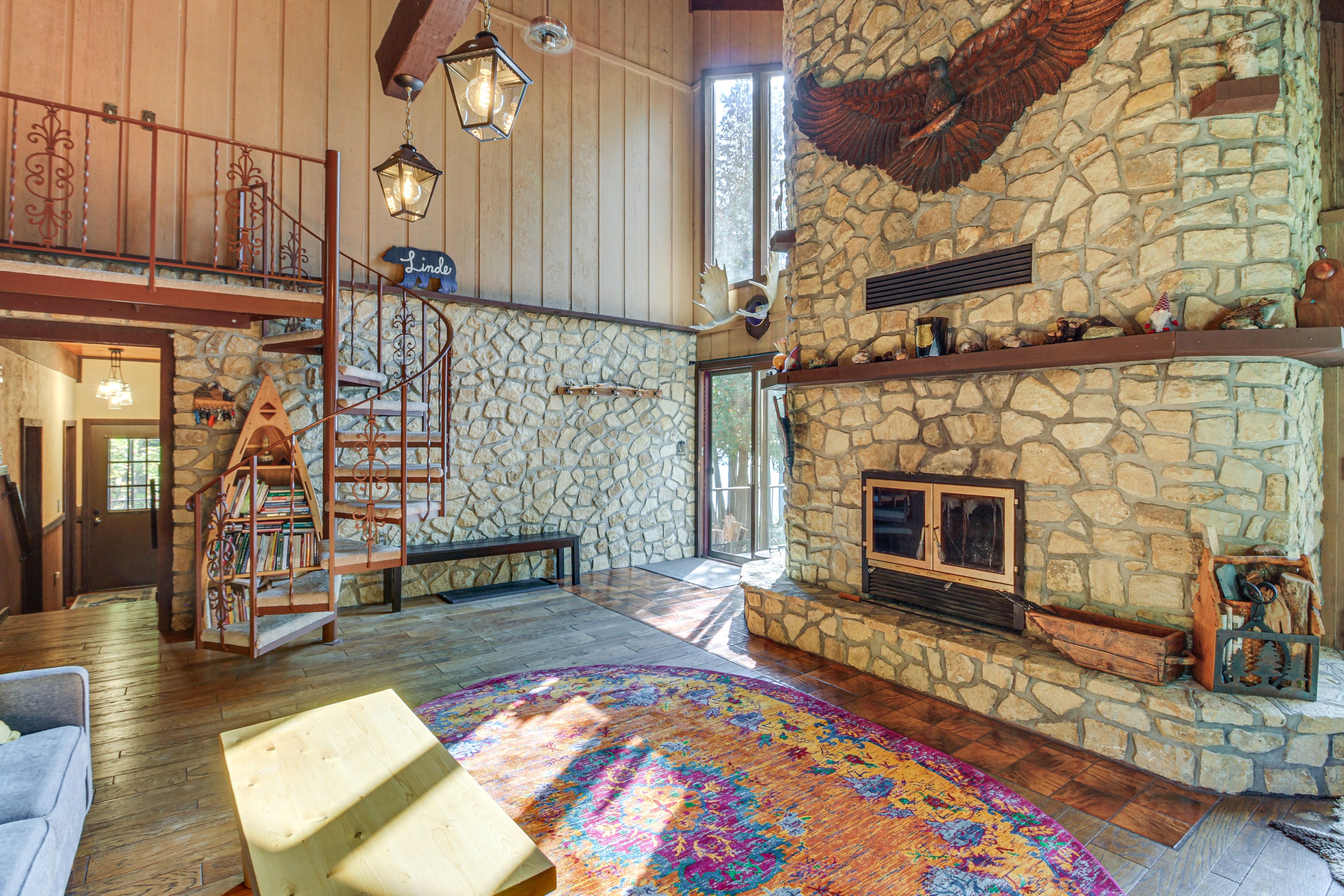 Living Room | 2nd Floor | Wood-Burning Fireplace