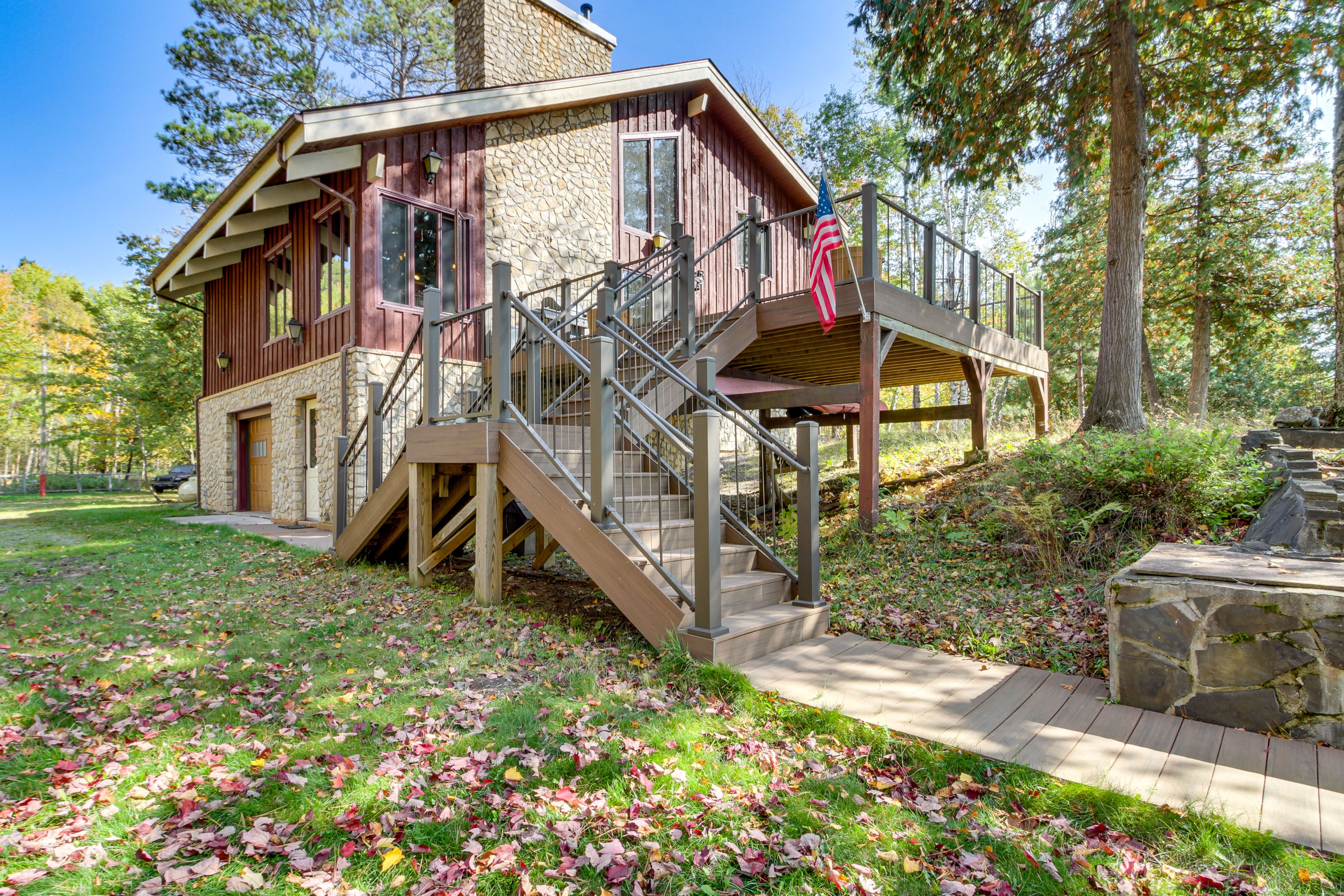 Home Exterior | Deck w/ Outdoor Dining & Gas Grill
