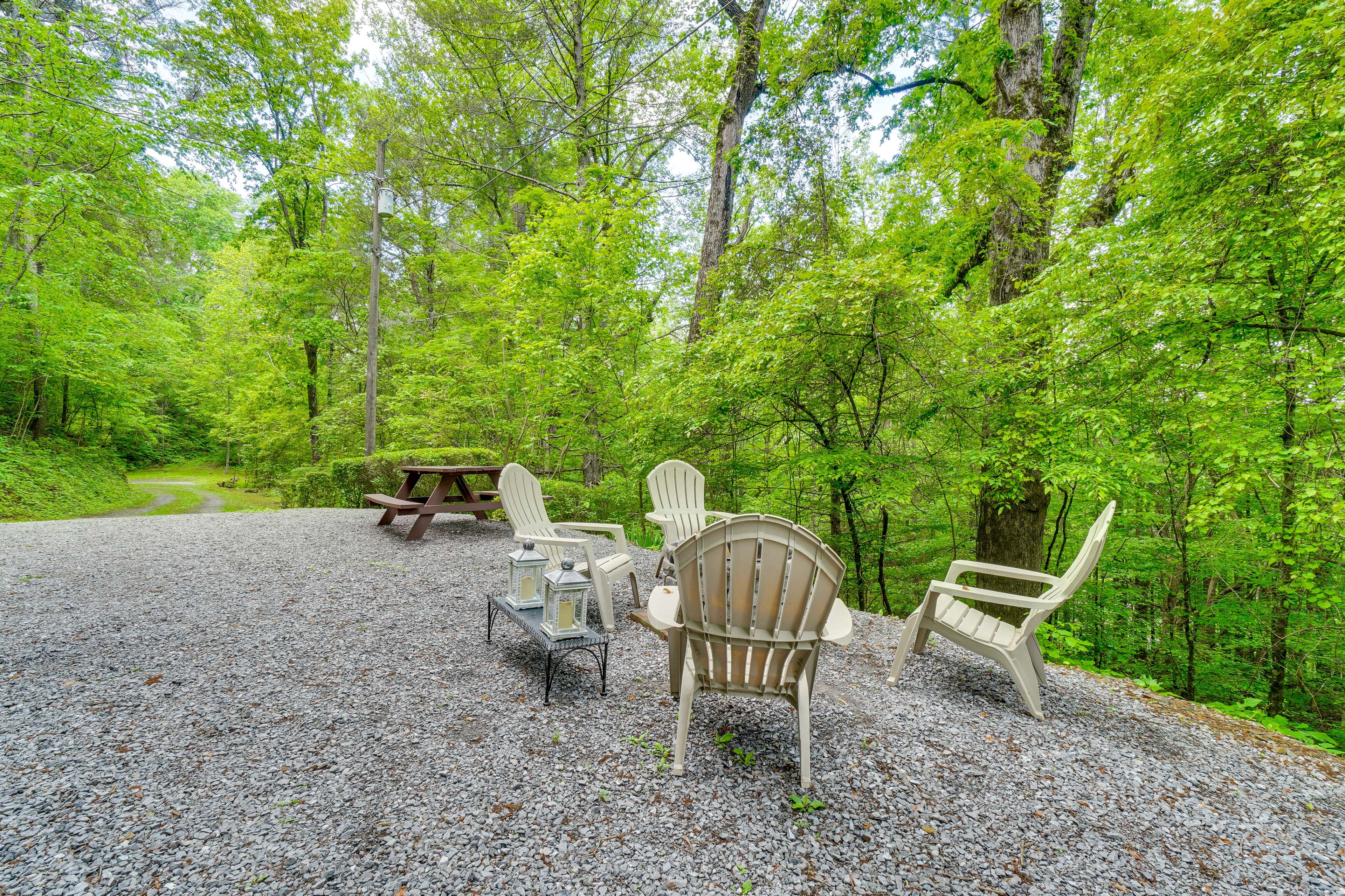 Fire Pit | Picnic Table | Gas Grill | Wraparound Deck