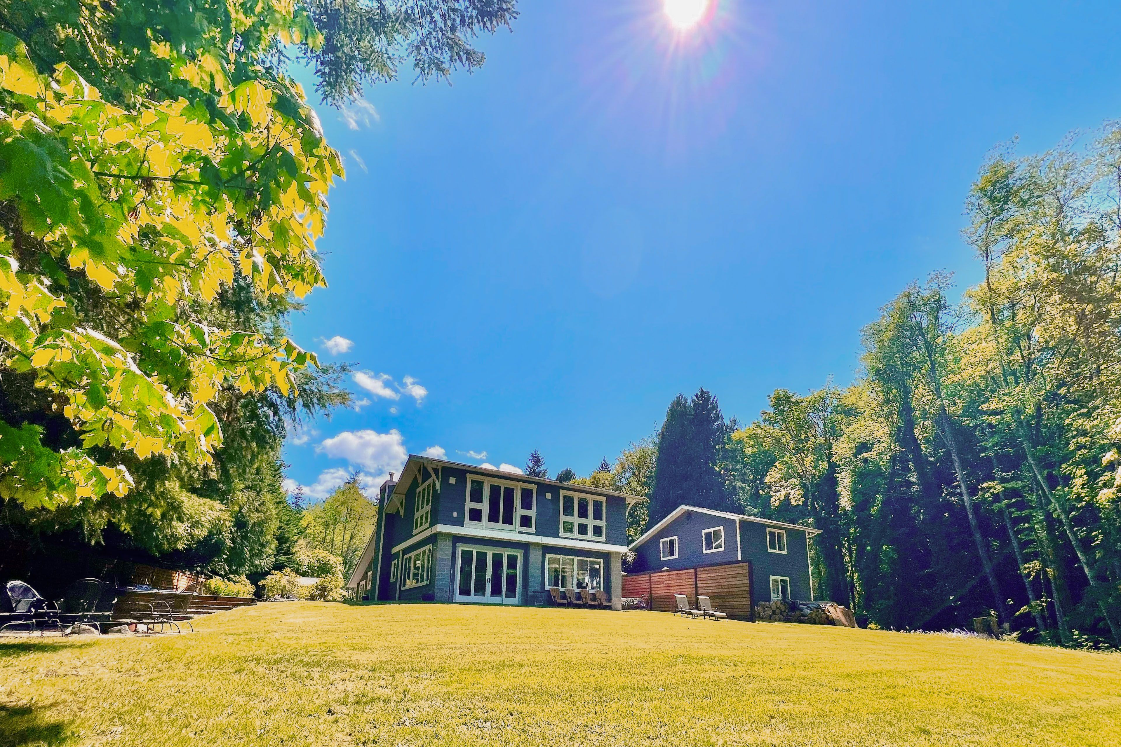 Grassy Area | Outdoor Seating | Furnished Patio