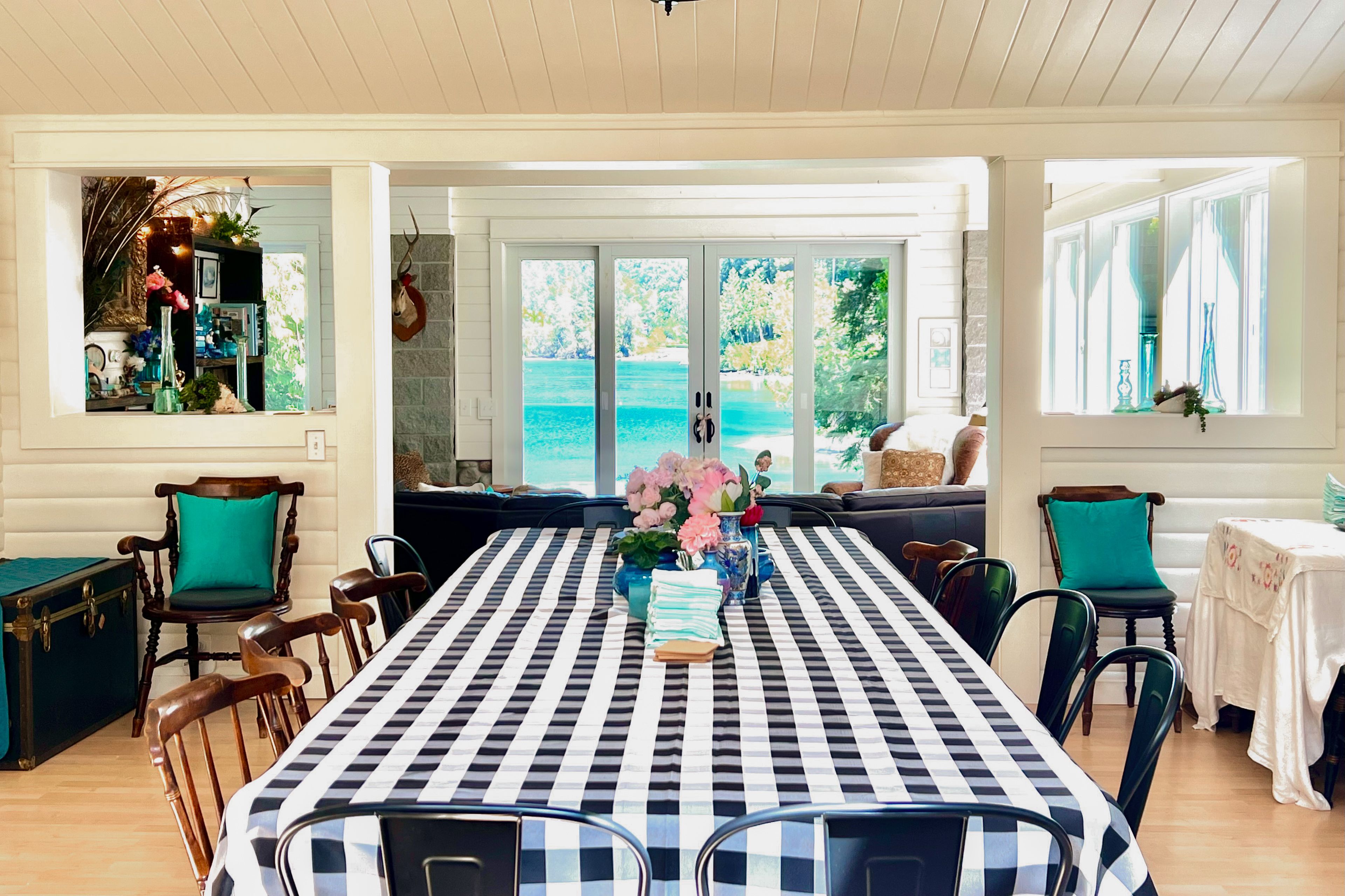Dining Table (Main House) | 1st Floor | Dishware & Flatware | Fireplace
