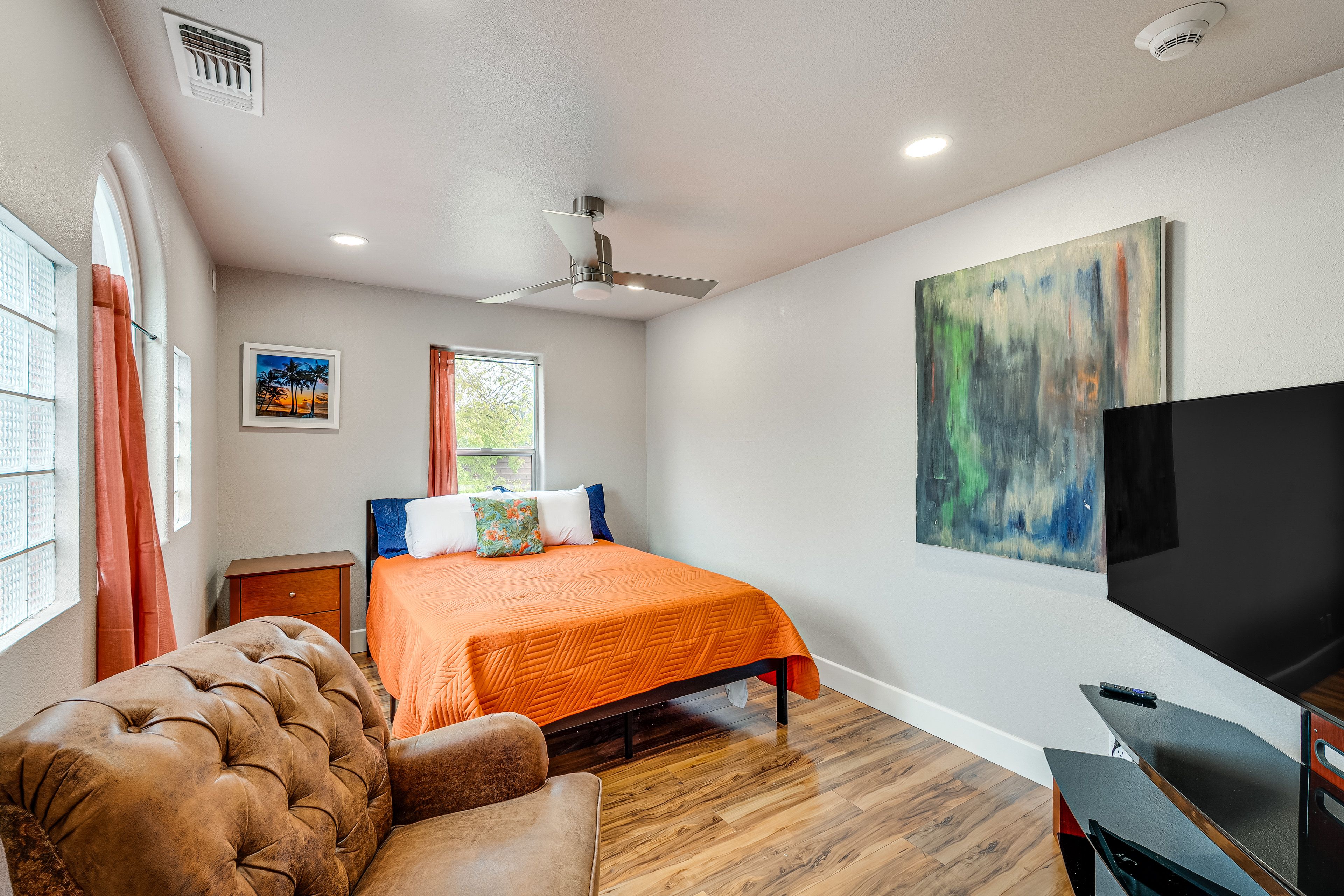 Bedroom 1 | Queen Bed | Linens Provided | Smart TV