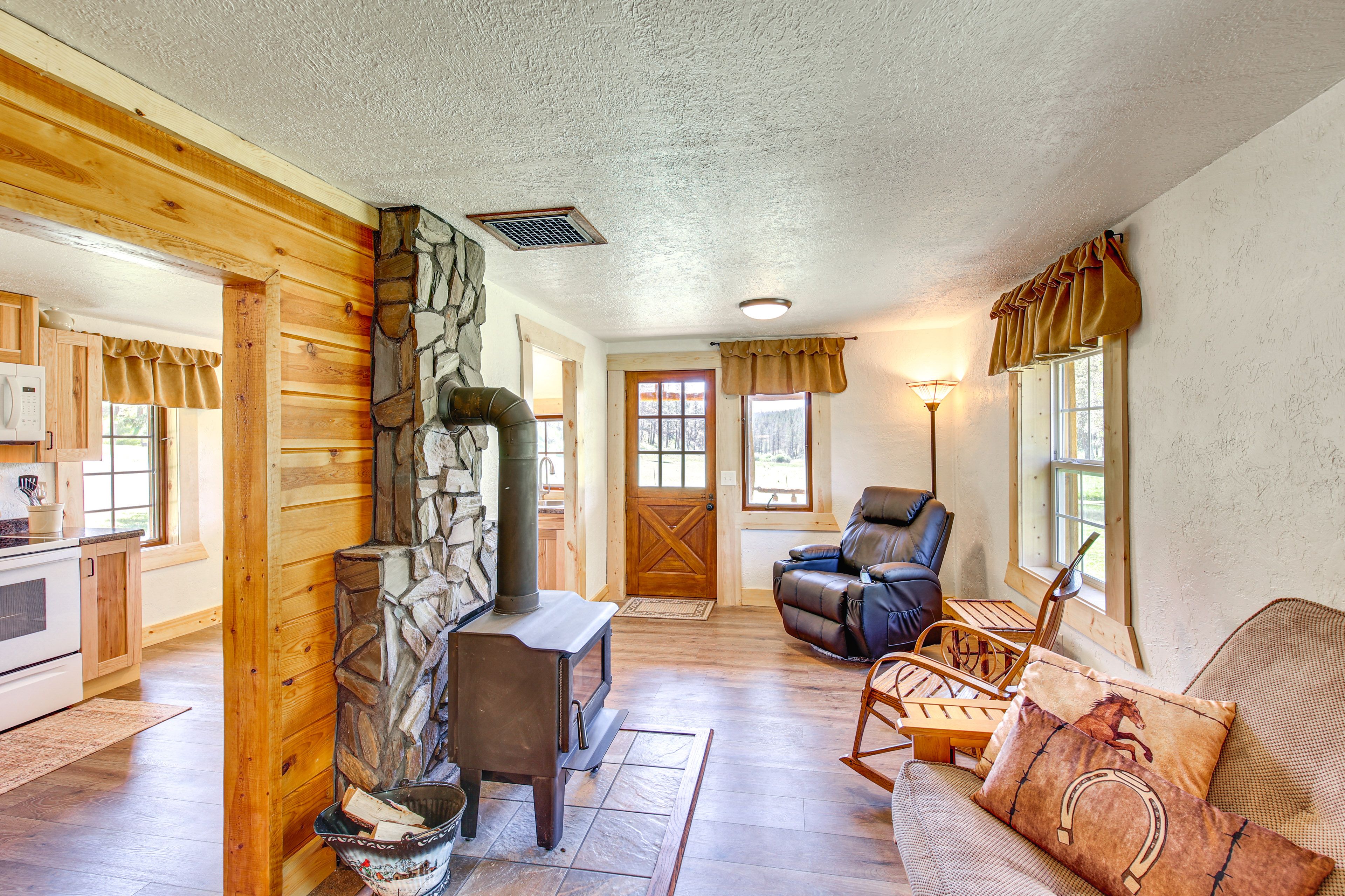 Living Room | 1st Floor | Wood-Burning Stove | Electric Heating