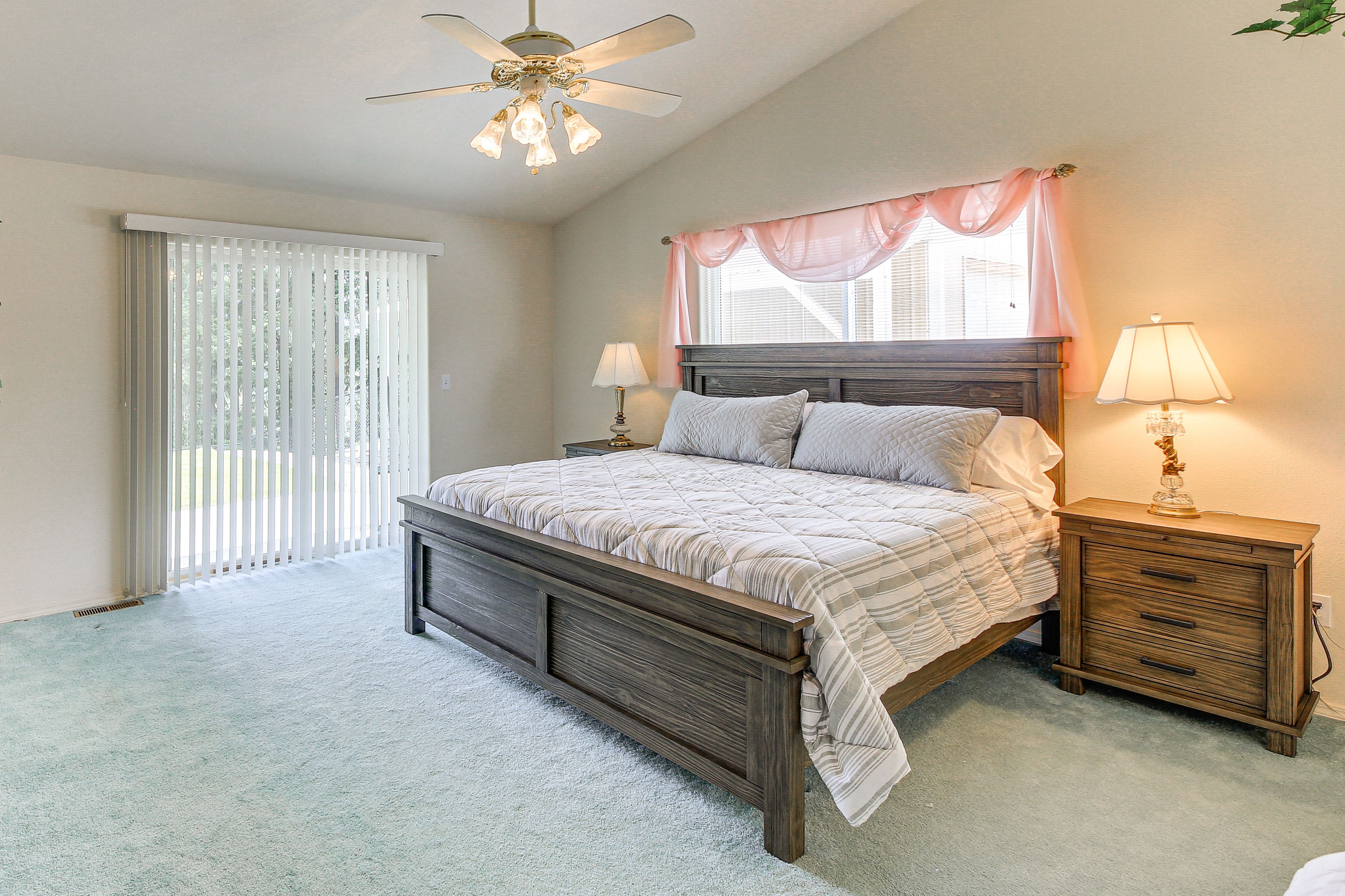 Bedroom 1 | Main Level | California King Bed | Linens Provided