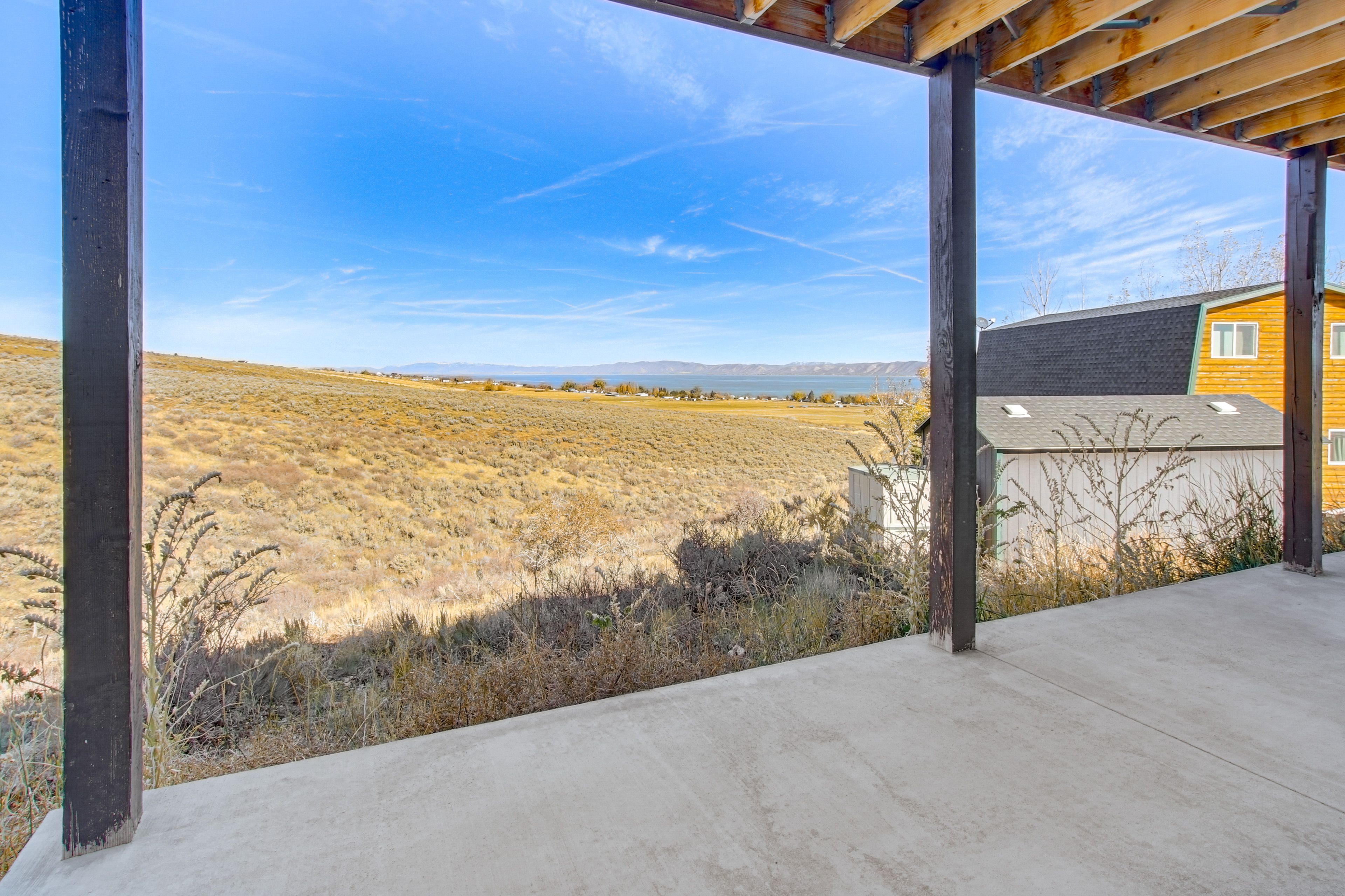Patio | Lake & Mountain Views