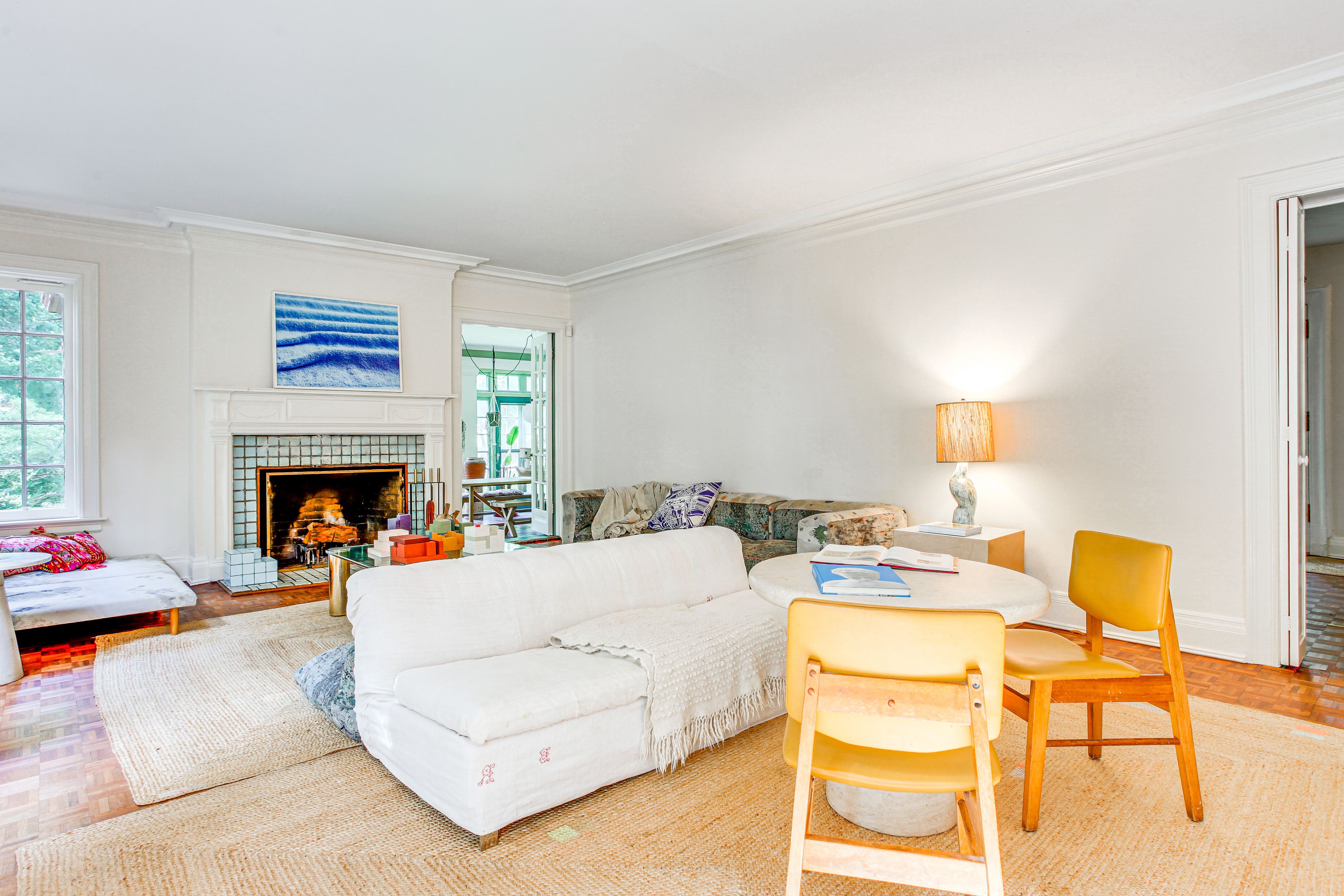 Living Room | Fireplace | Central A/C | 1st Floor