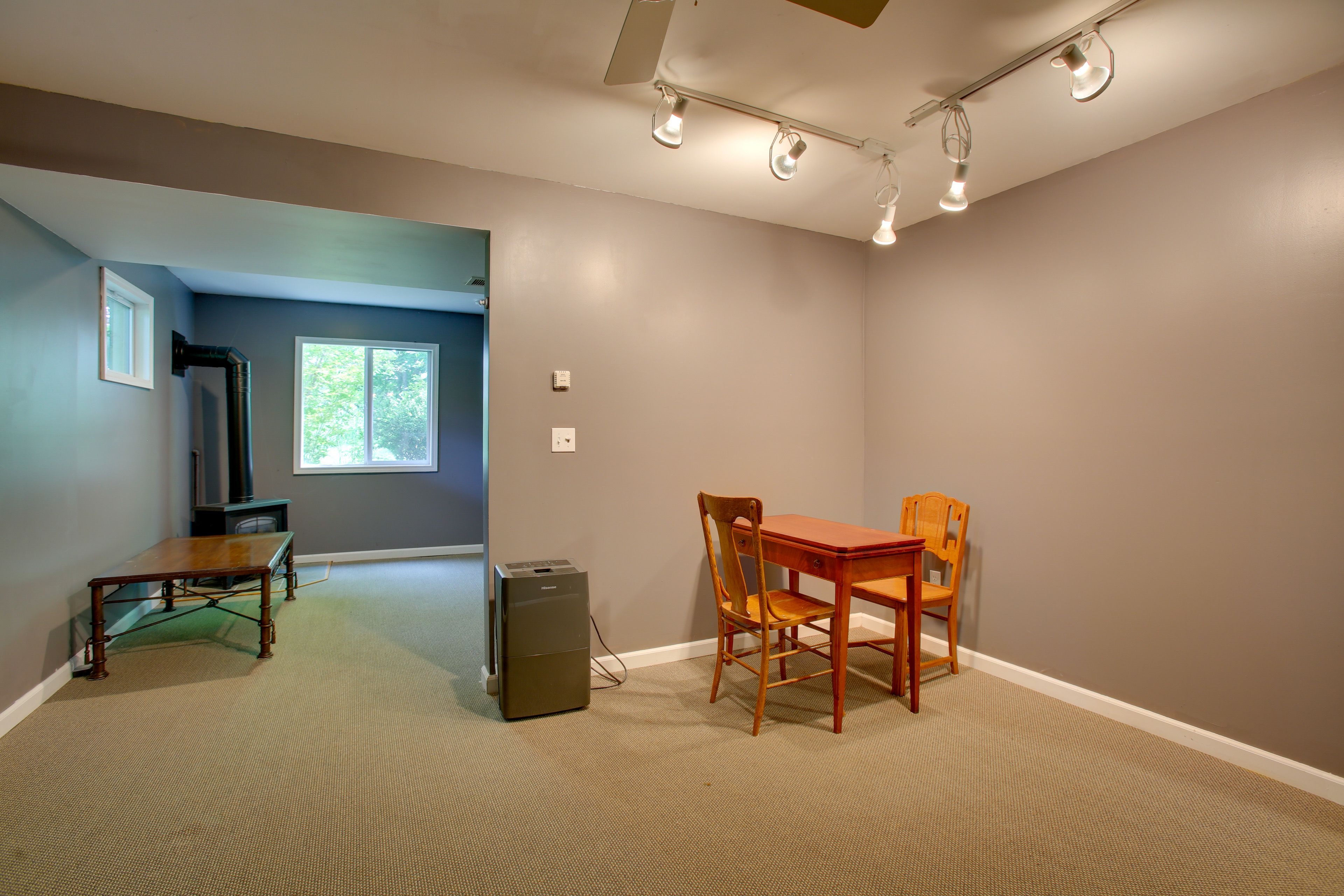 Basement | Wood-Burning Stove | Lower Level