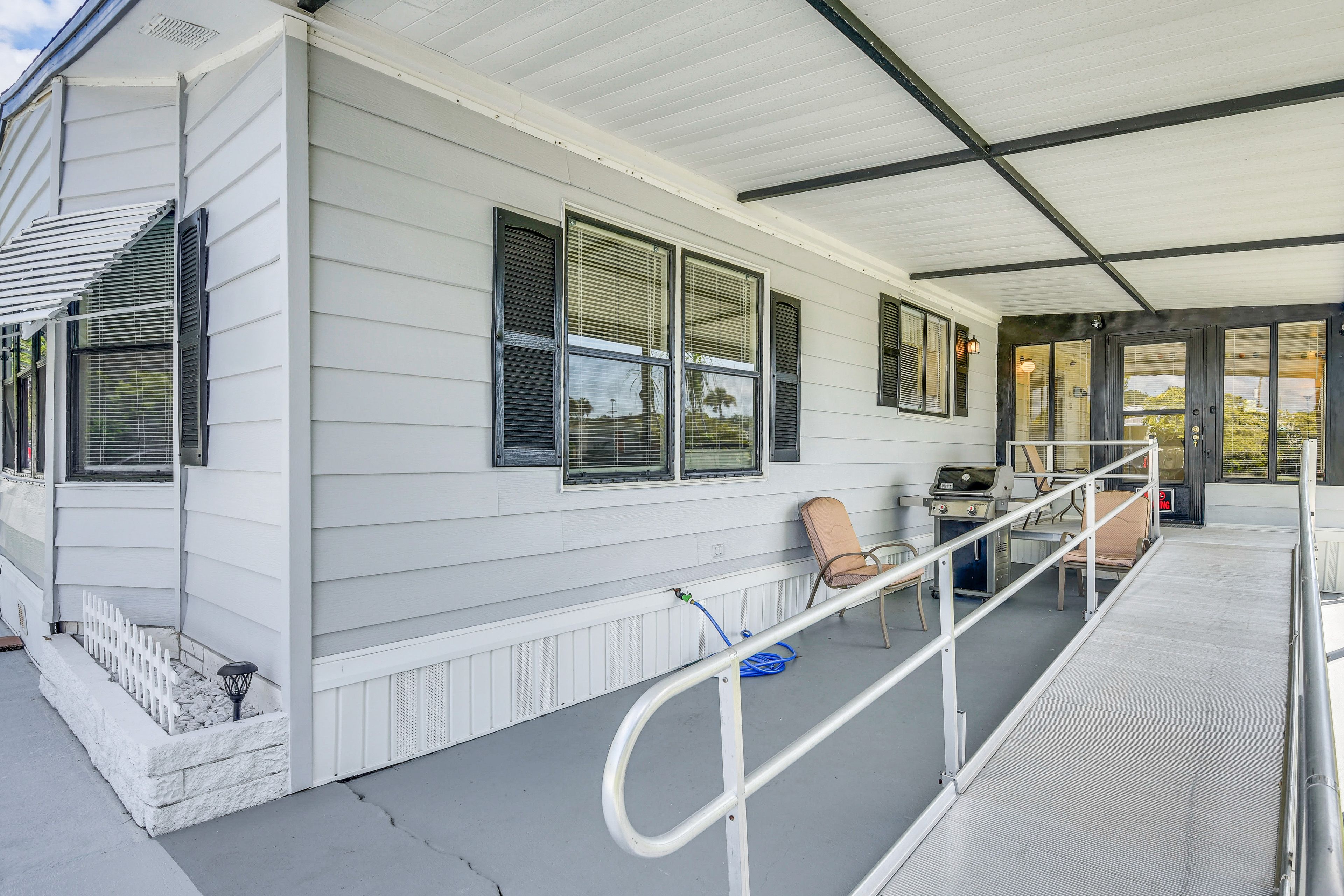 Covered Patio | Gas Grill | Ramp to Access Property