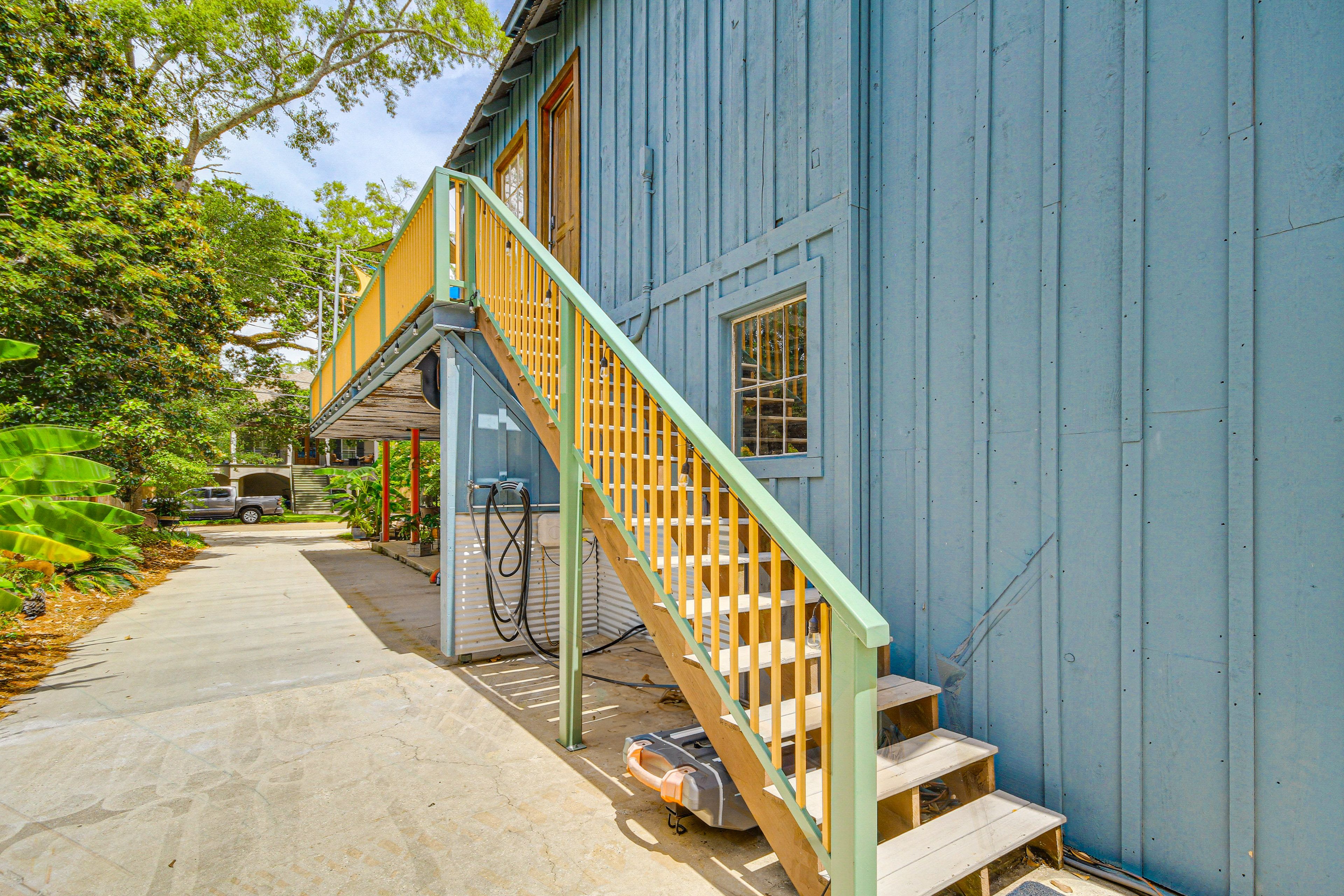 Exterior Staircase | Elevator Access to 1st Floor