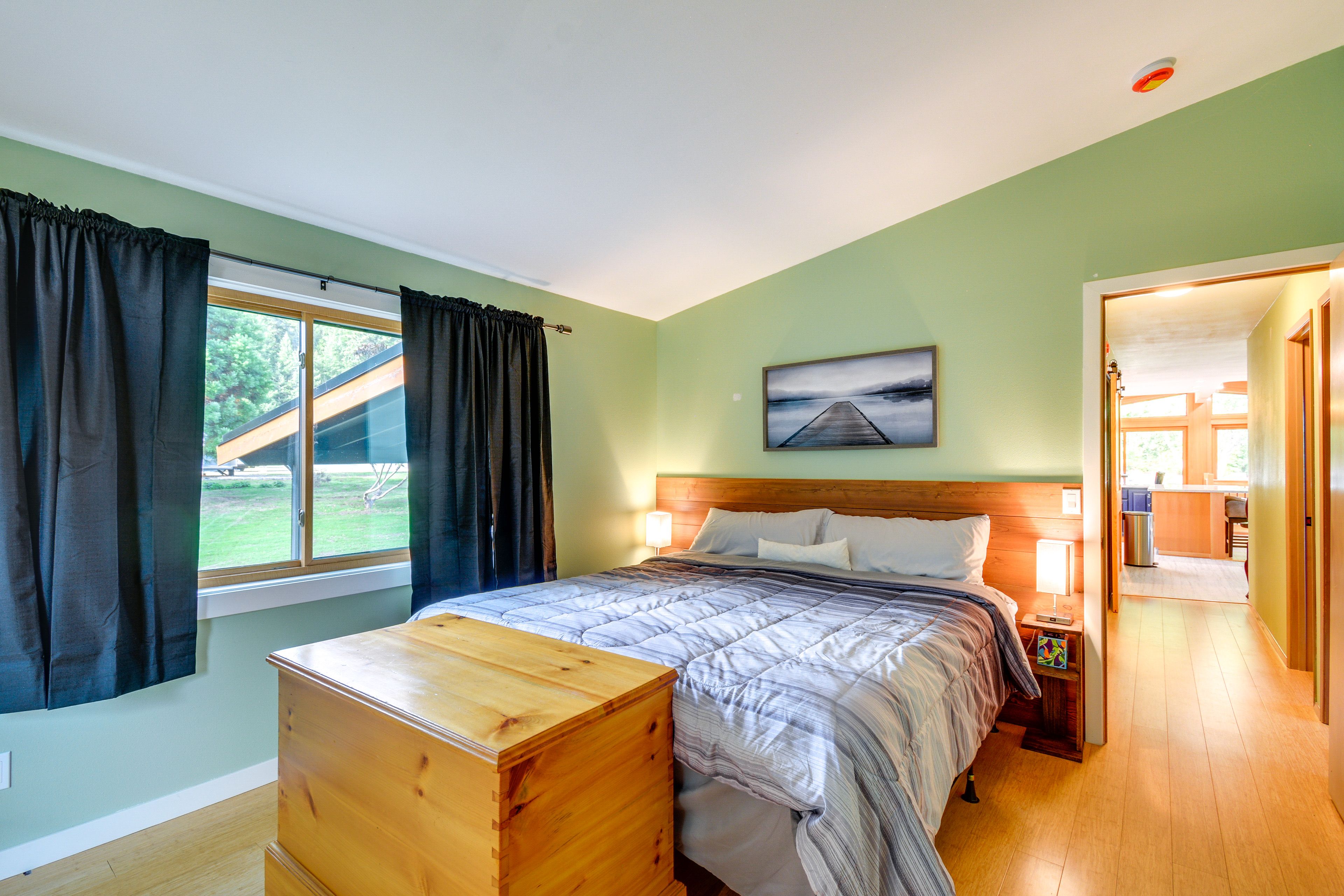 Bedroom 1 | King Bed | Linens Provided | Private Balcony | Main Level