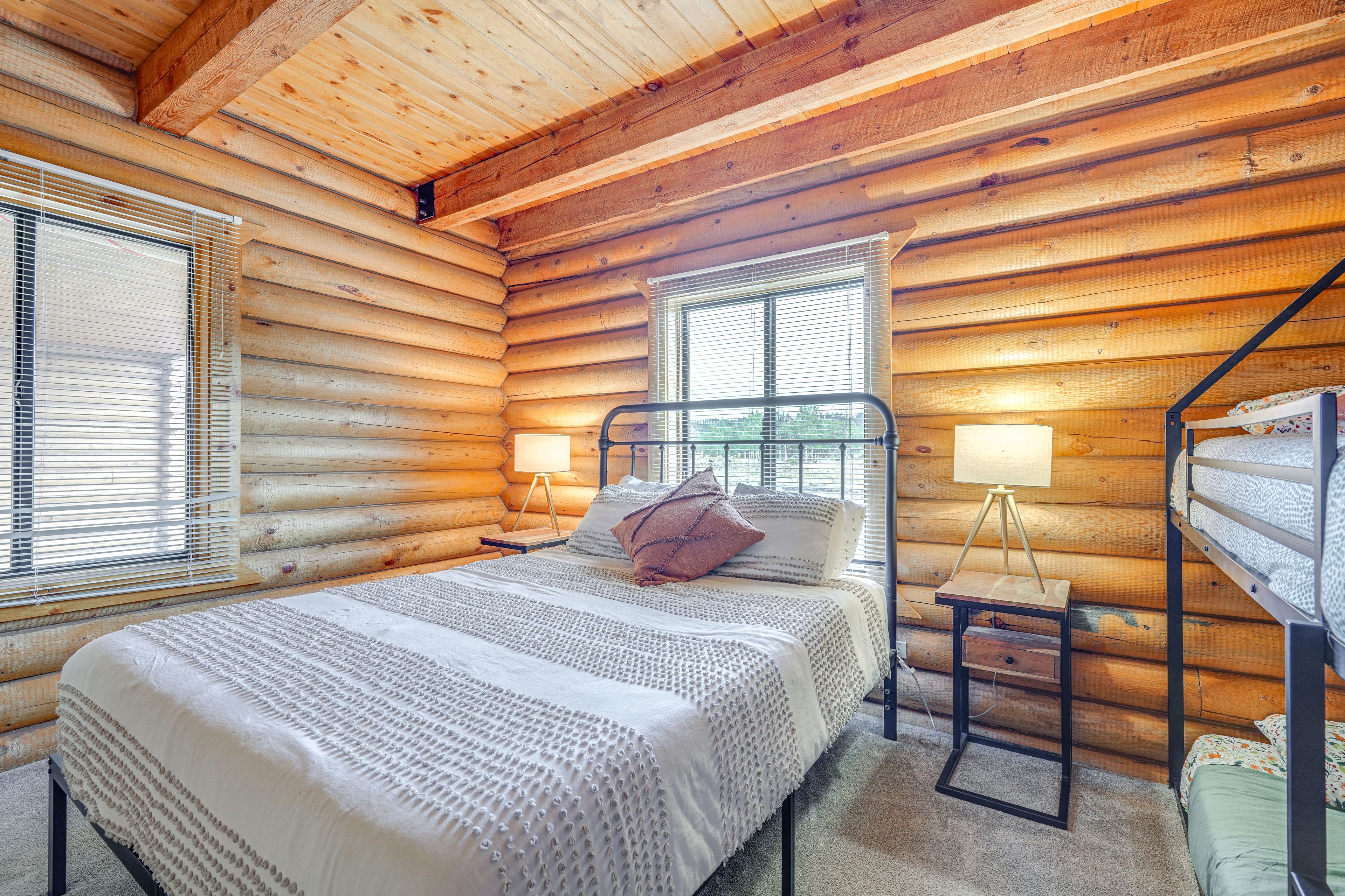 Bedroom 4 | 1st Floor | Queen Bed | Twin Bunk Bed
