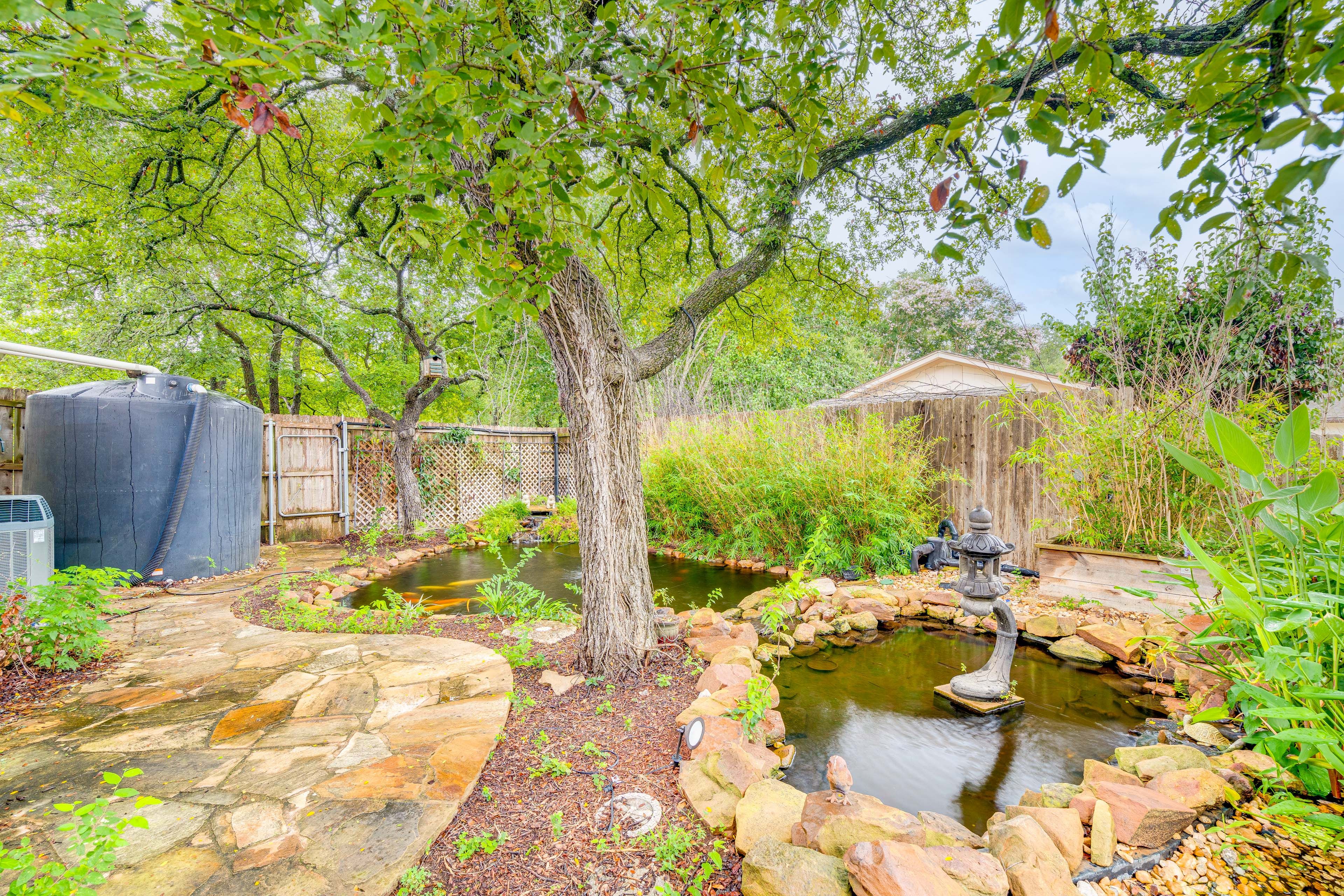 House Exterior | Koi Pond