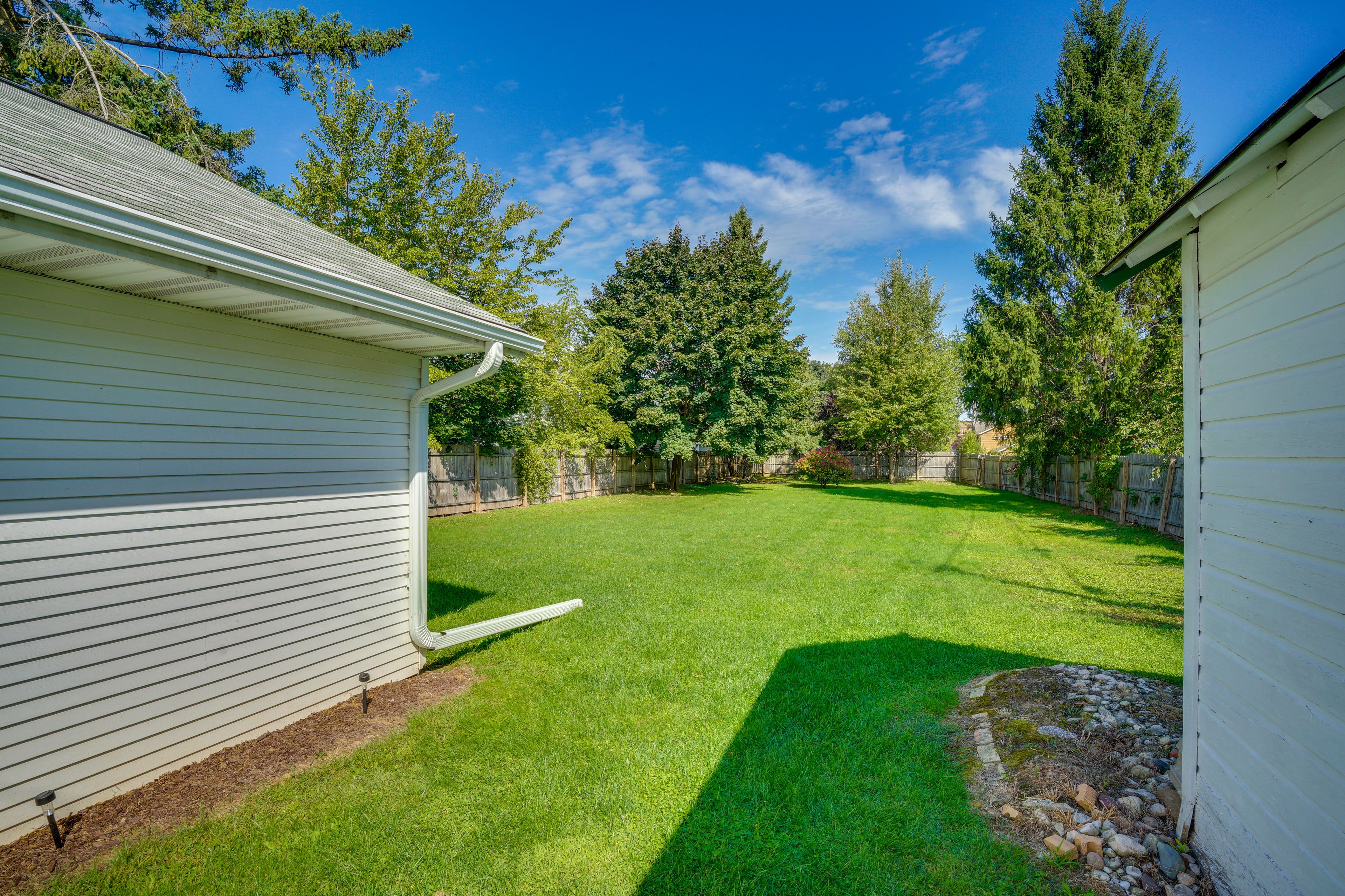Spacious Fenced Backyard