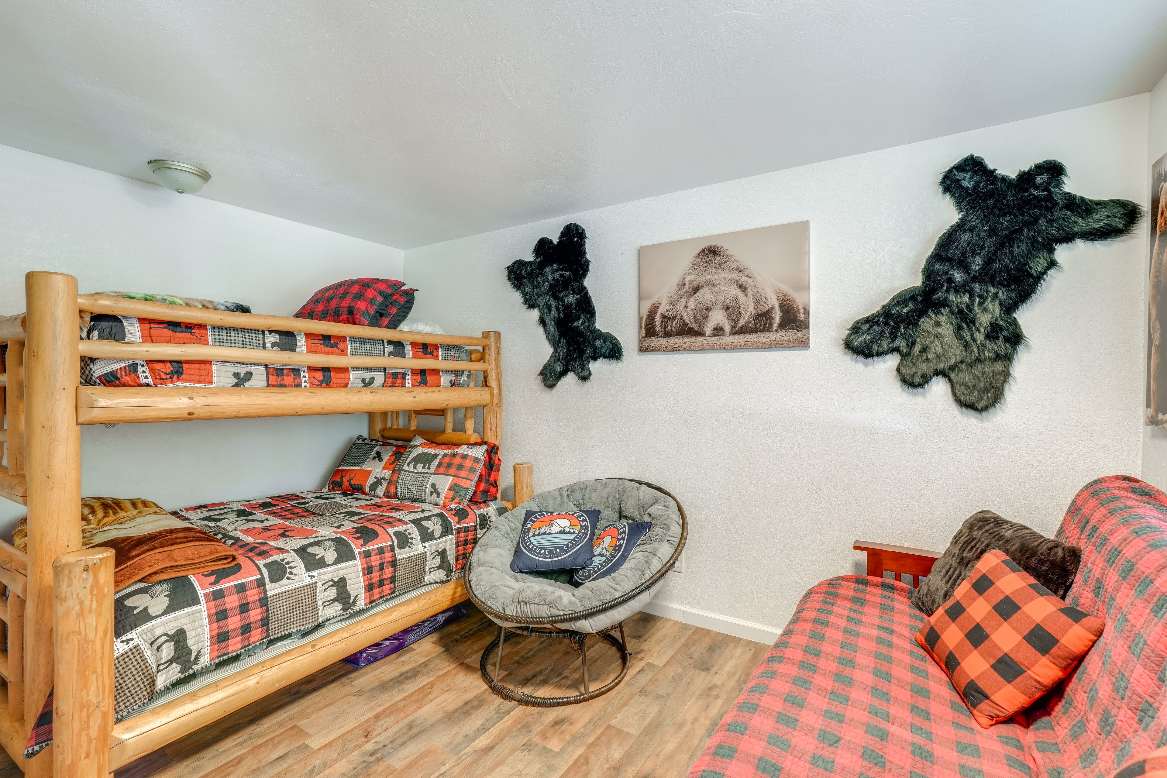 Bedroom 3 | Twin/Full Bunk Bed | Full Futon | Smart TV | 1st Floor