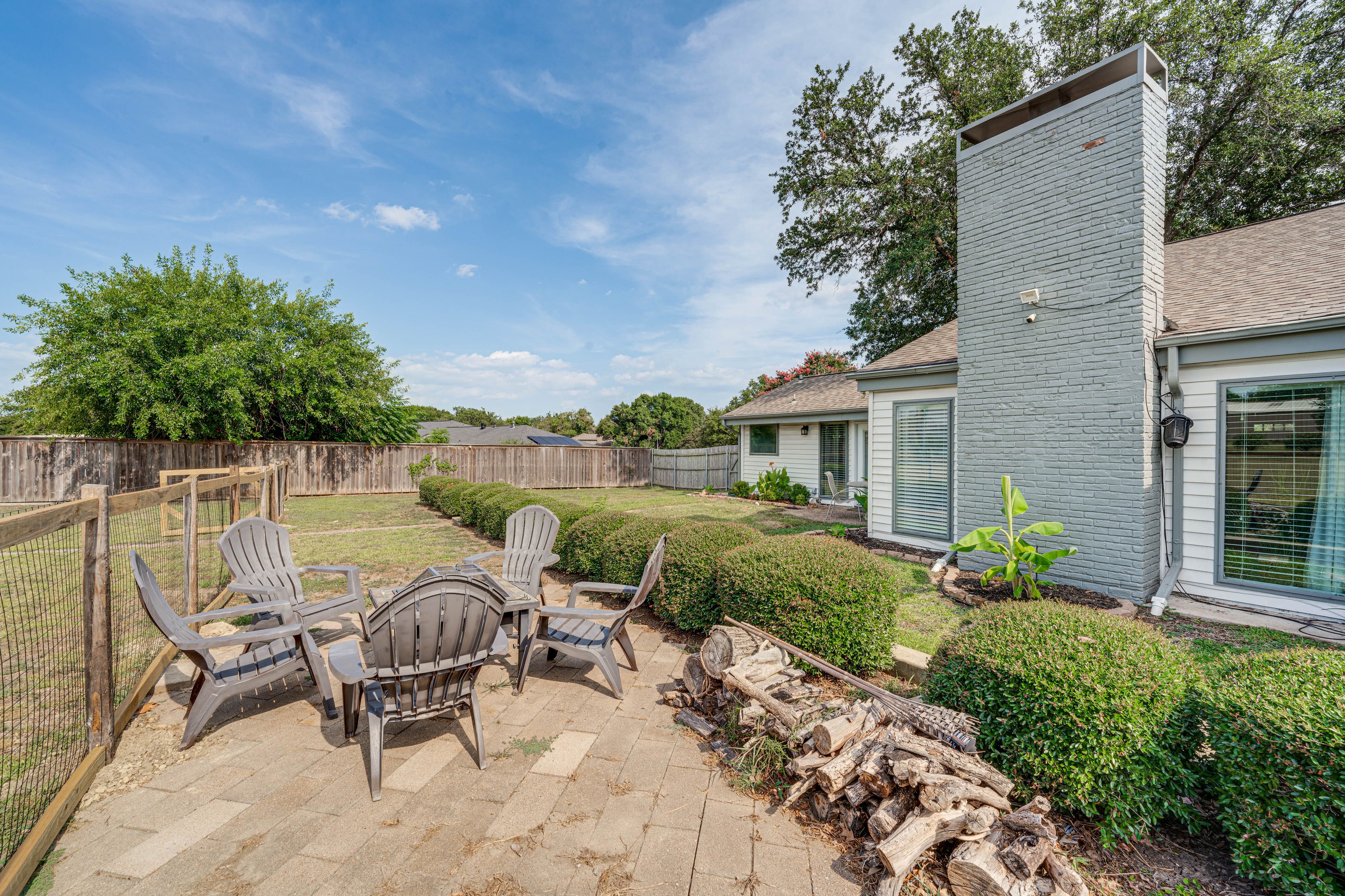 Fire Pit | Fenced-In Backyard