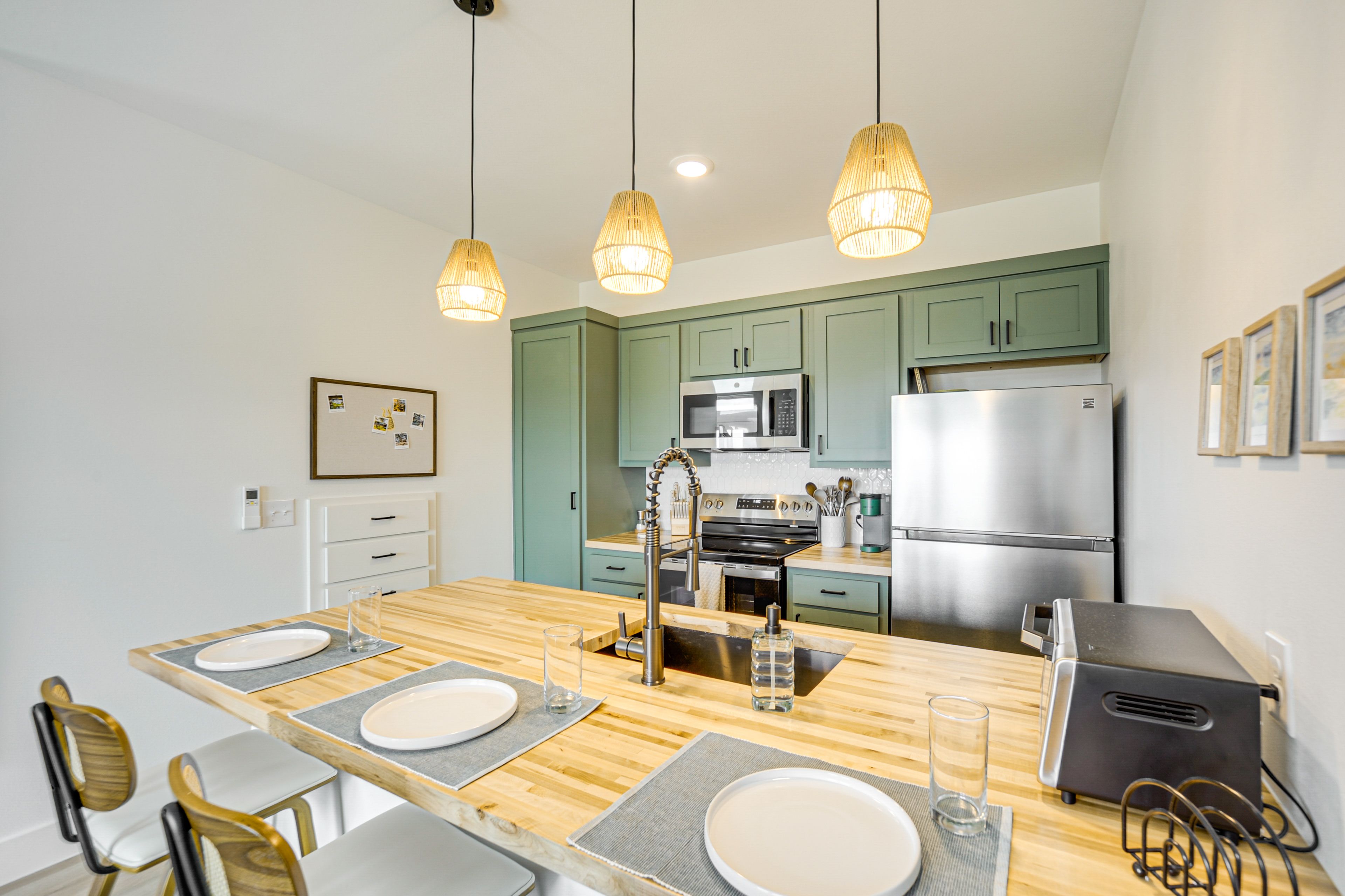 Kitchen | 2-Story House | In-Unit Laundry | Central Heating & A/C