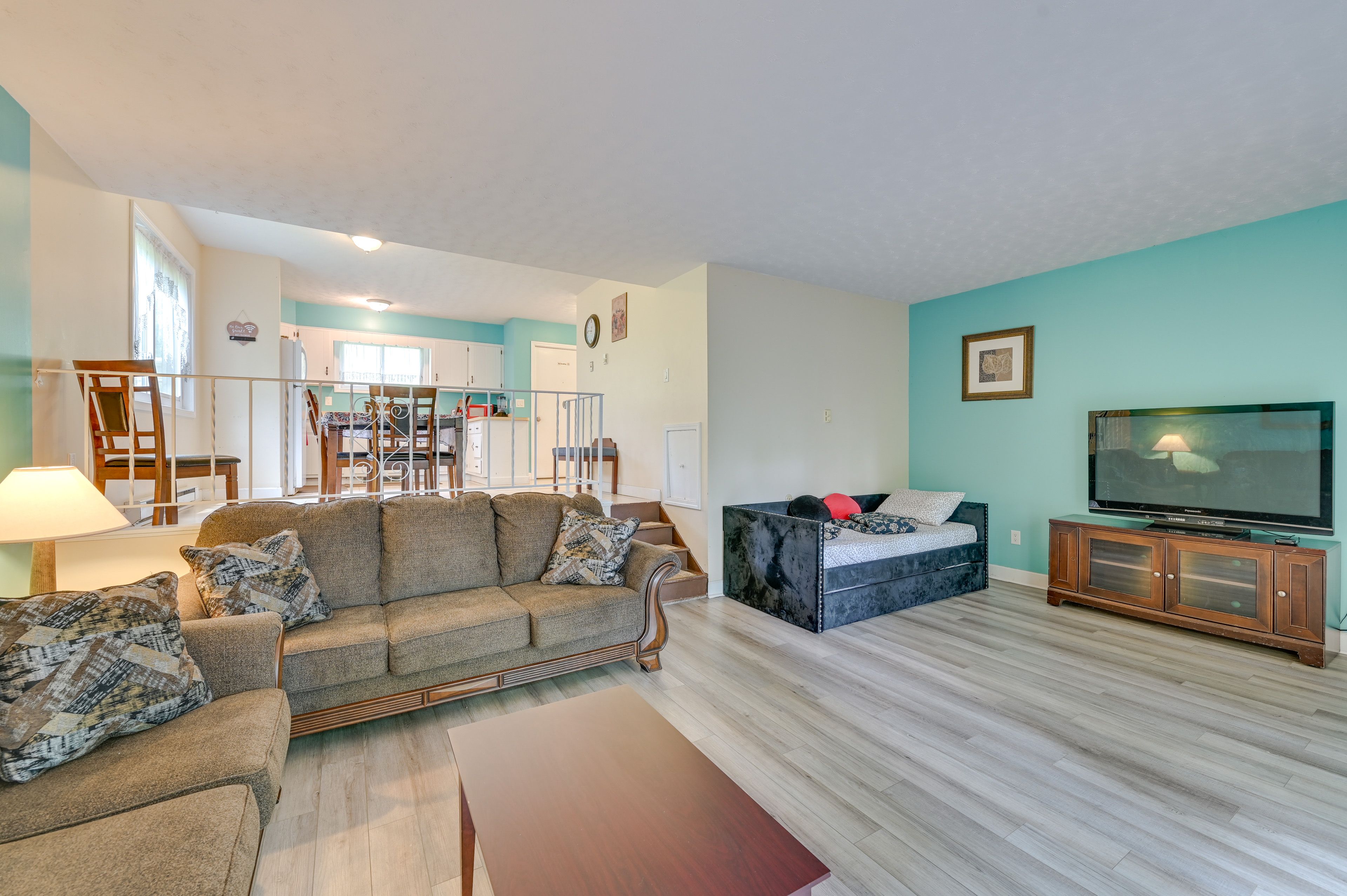 Lake George Vacation Rental | 2BR | 1BA | 1,750 Sq Ft | Stairs Required