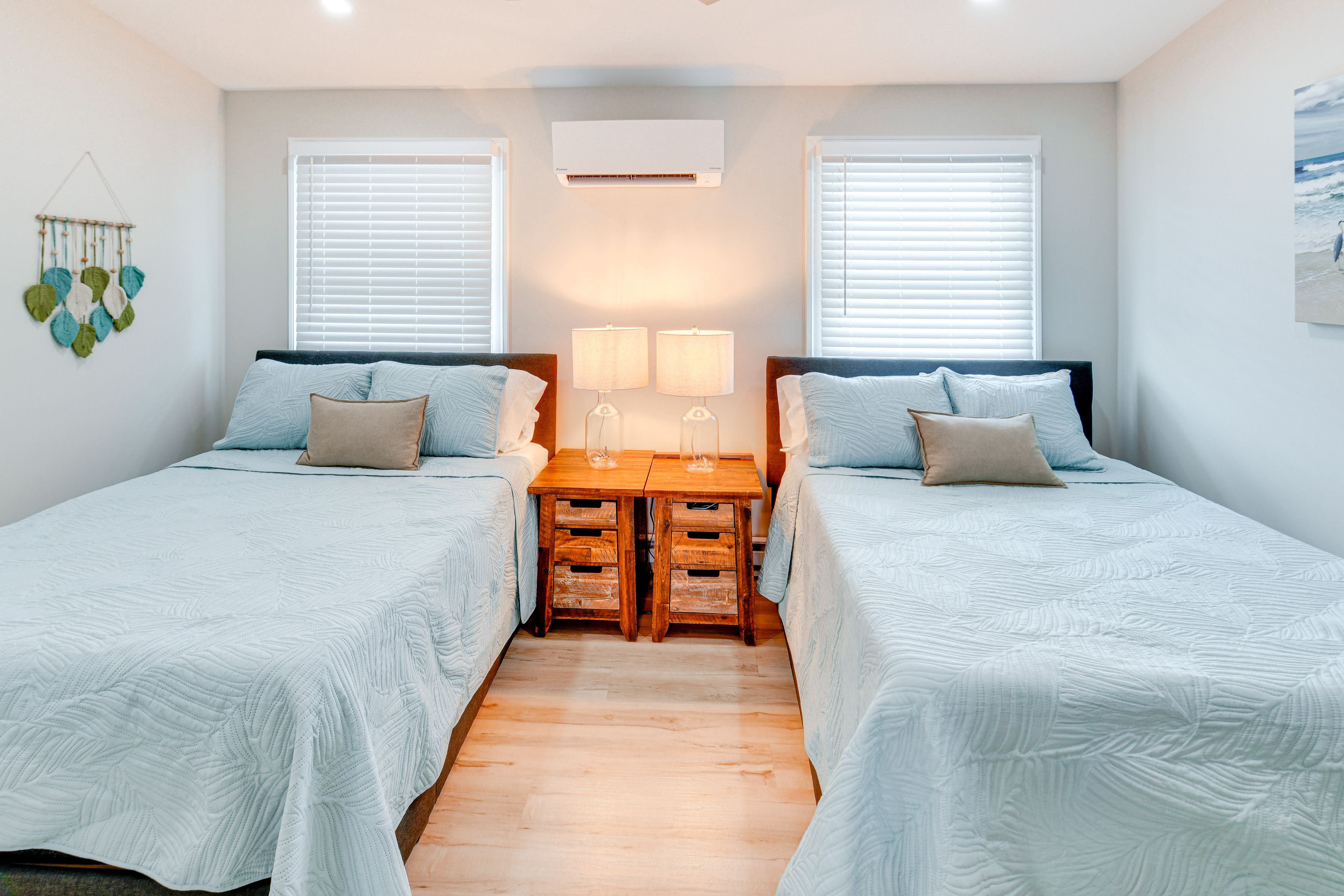 Bedroom | 2 Full Beds | Flat-Screen TV