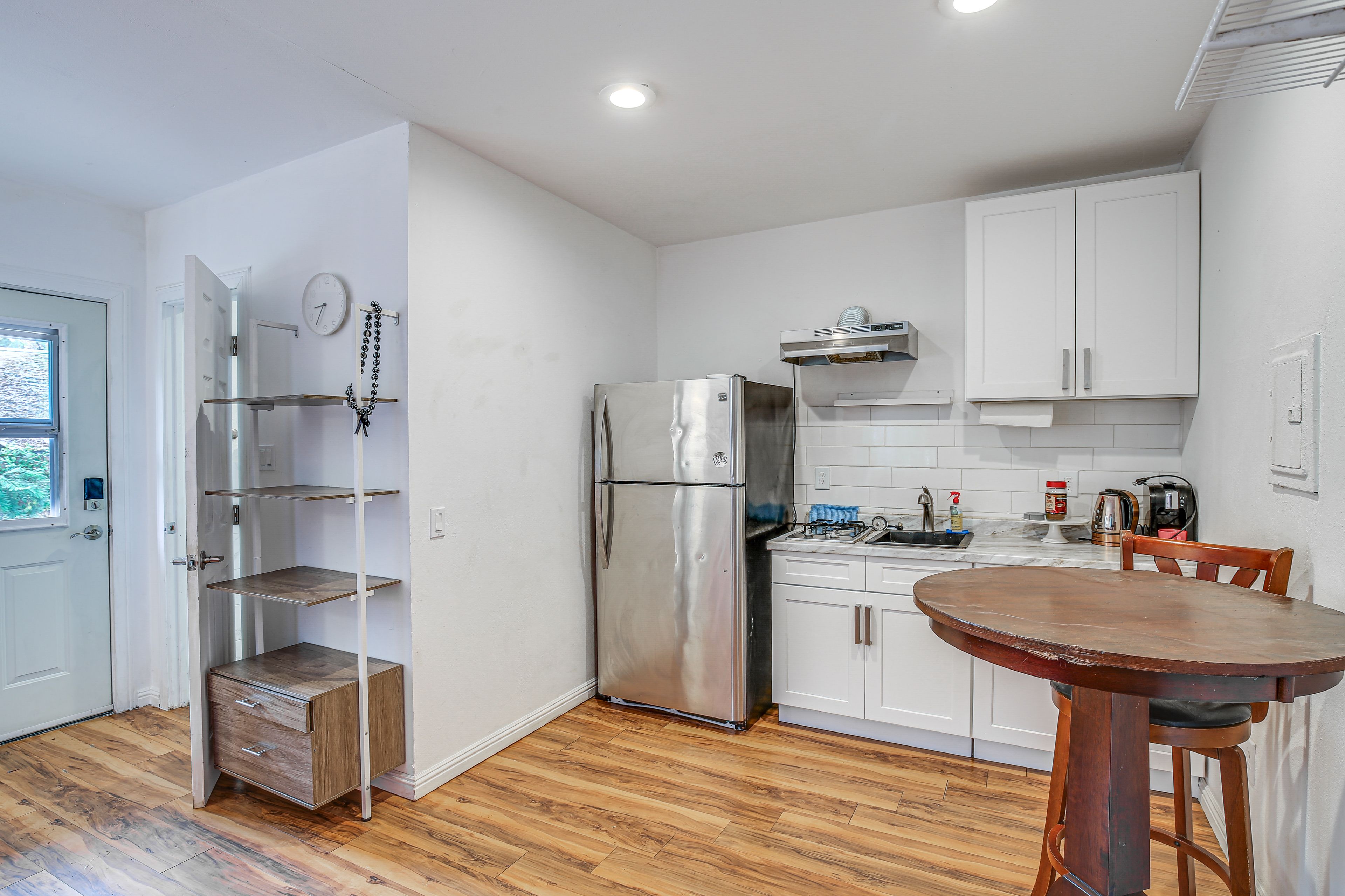 Kitchenette | Cooking Basics | 2-Burner Stovetop | Keurig Coffee Maker | Kettle