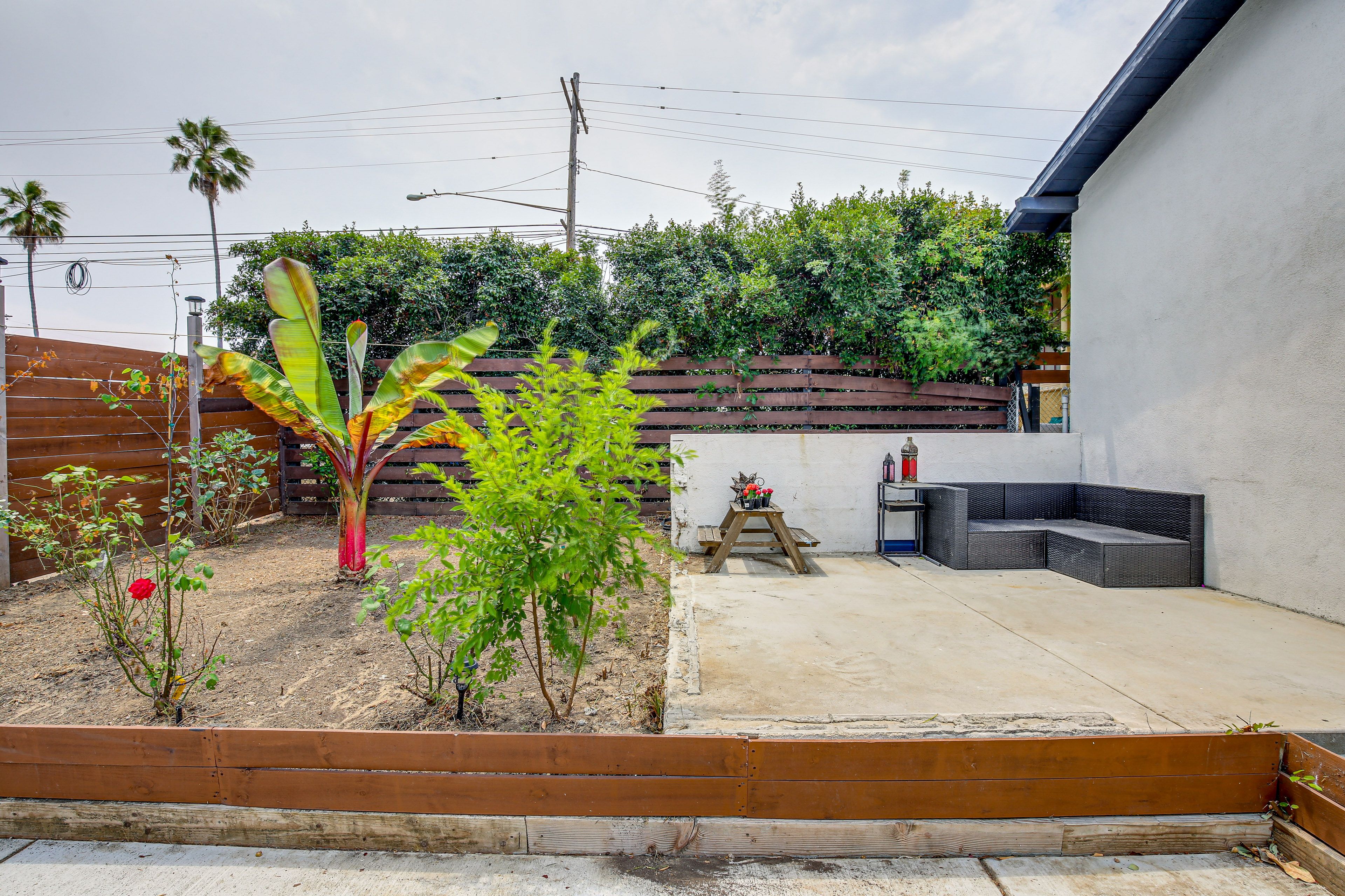 Shared Fenced-In Patio | Elevated Terrace | Garden