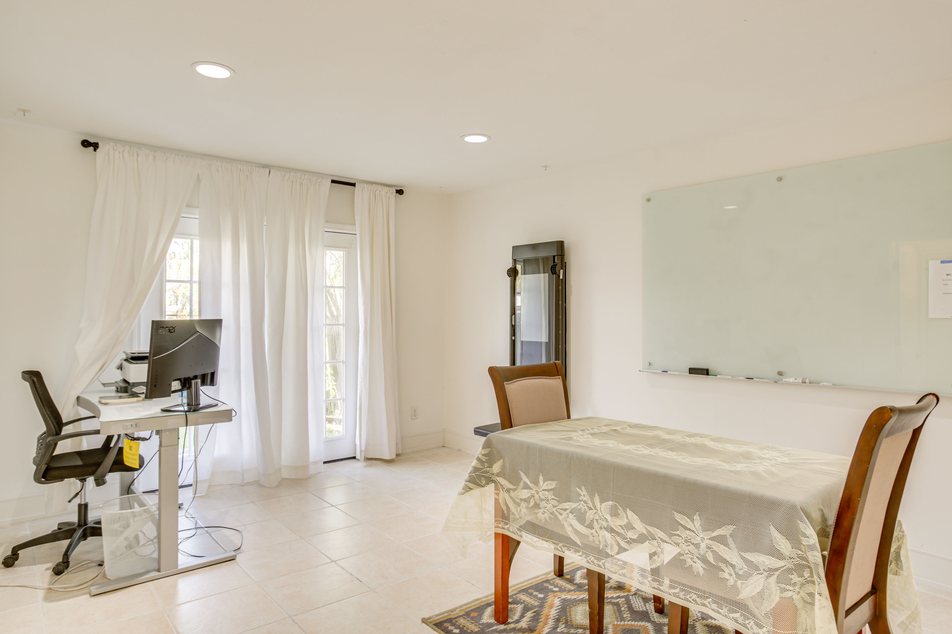 Dining Area/Office | Desk Workspace | Tonal Smart Gym Equipment