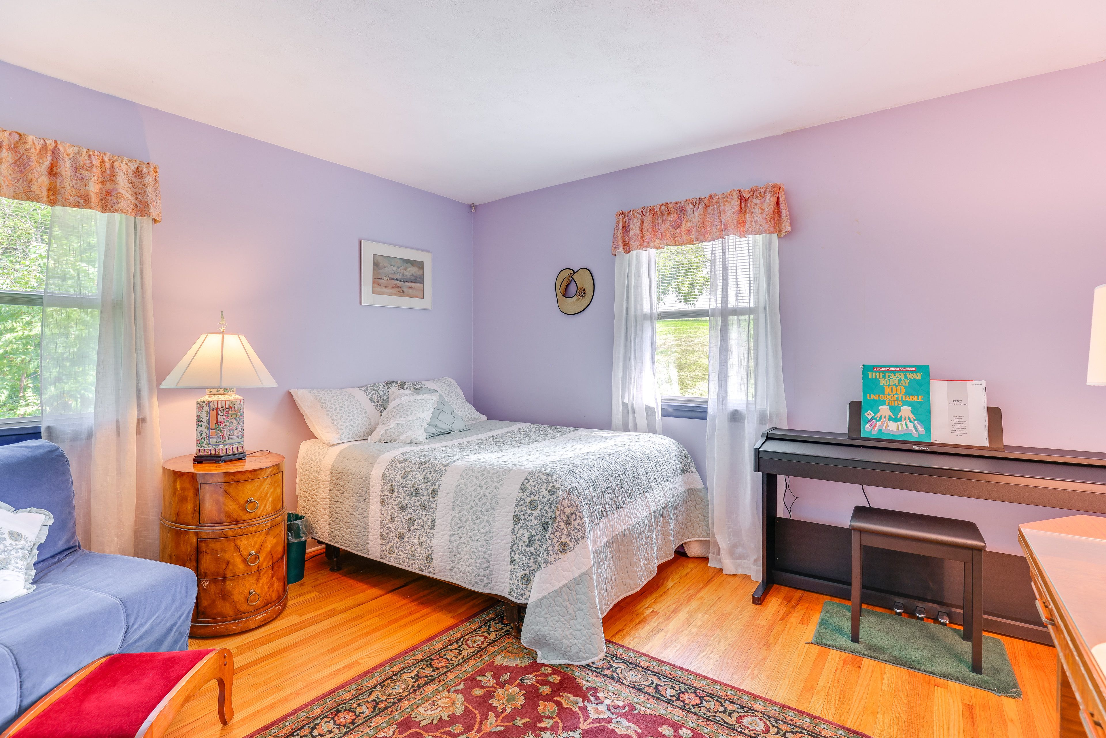 Bedroom 2 | Main Level | Full Bed | Piano