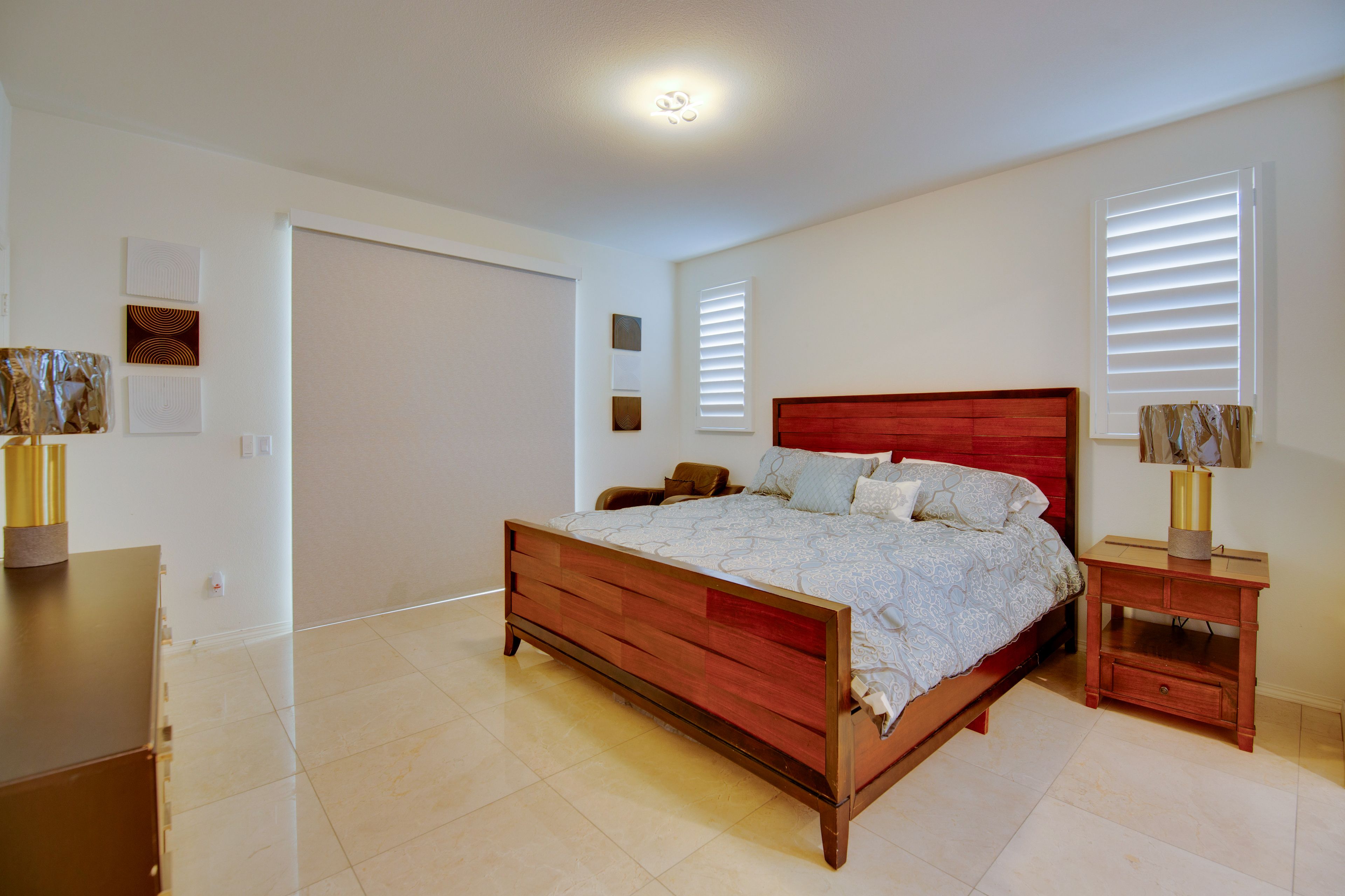Bedroom | California King Bed | Sleeper Sofa | Smart TV