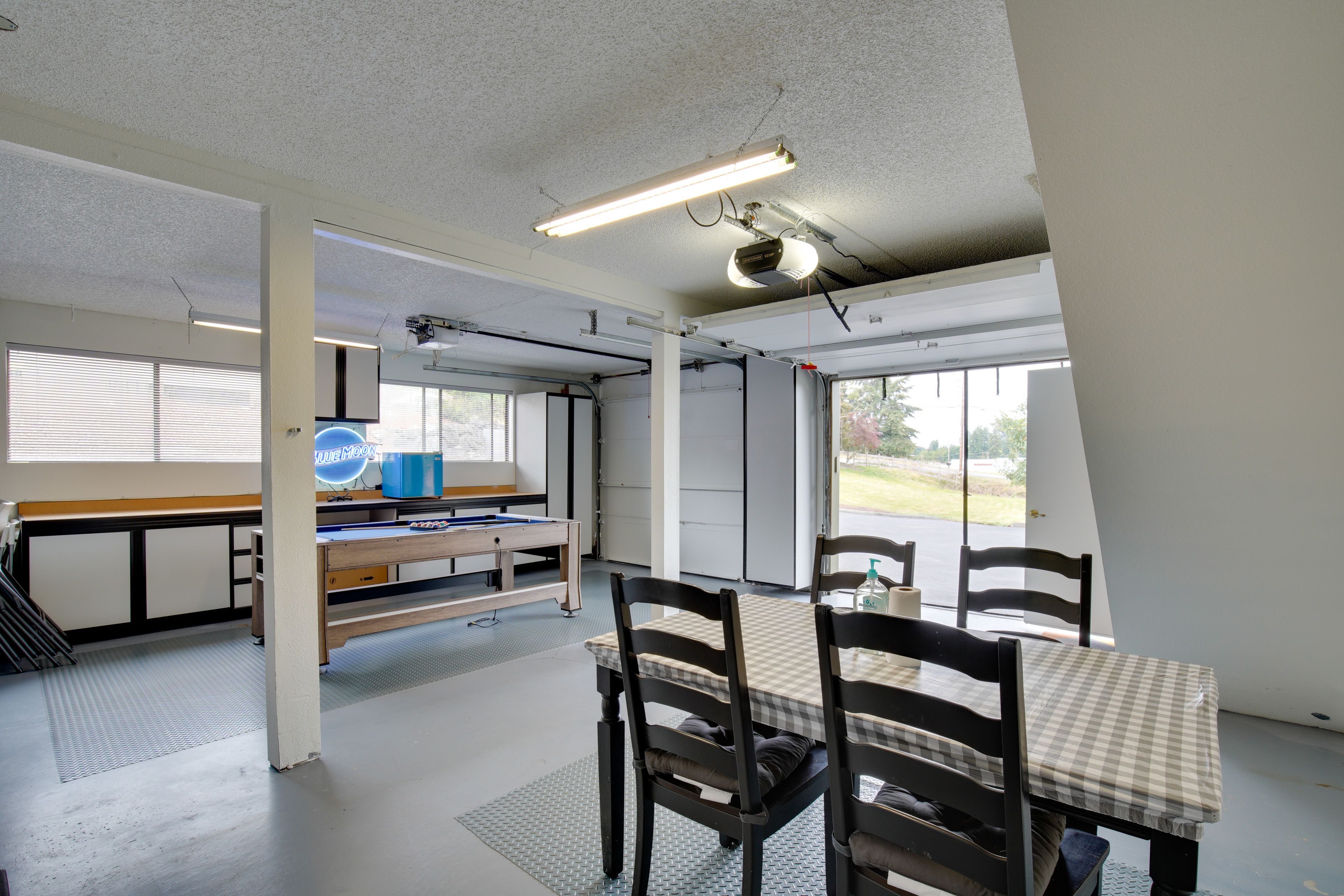 Garage | Pool Table | Dining Area | Mini Fridge