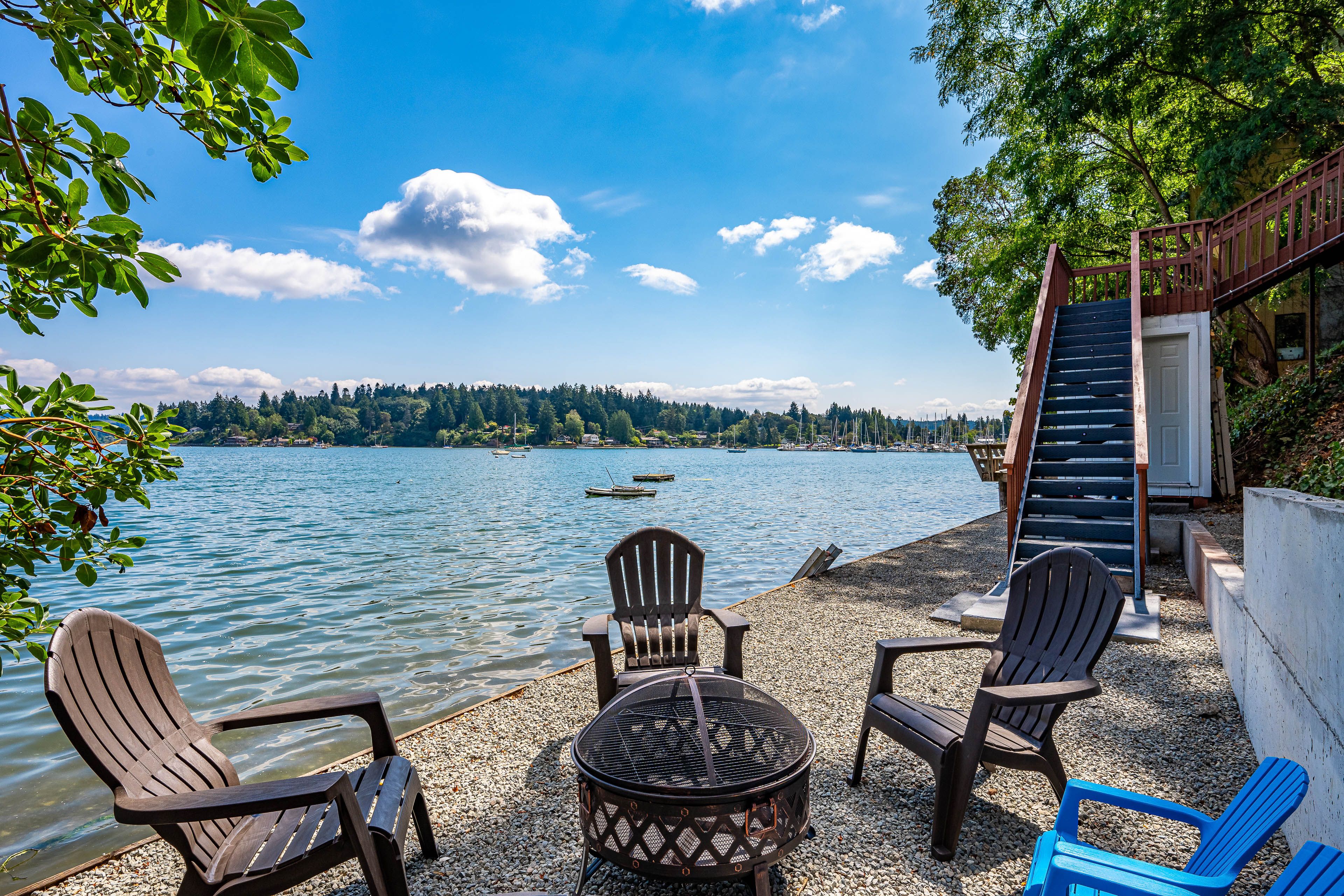 Waterfront Patio | Wood-Burning Fire Pit