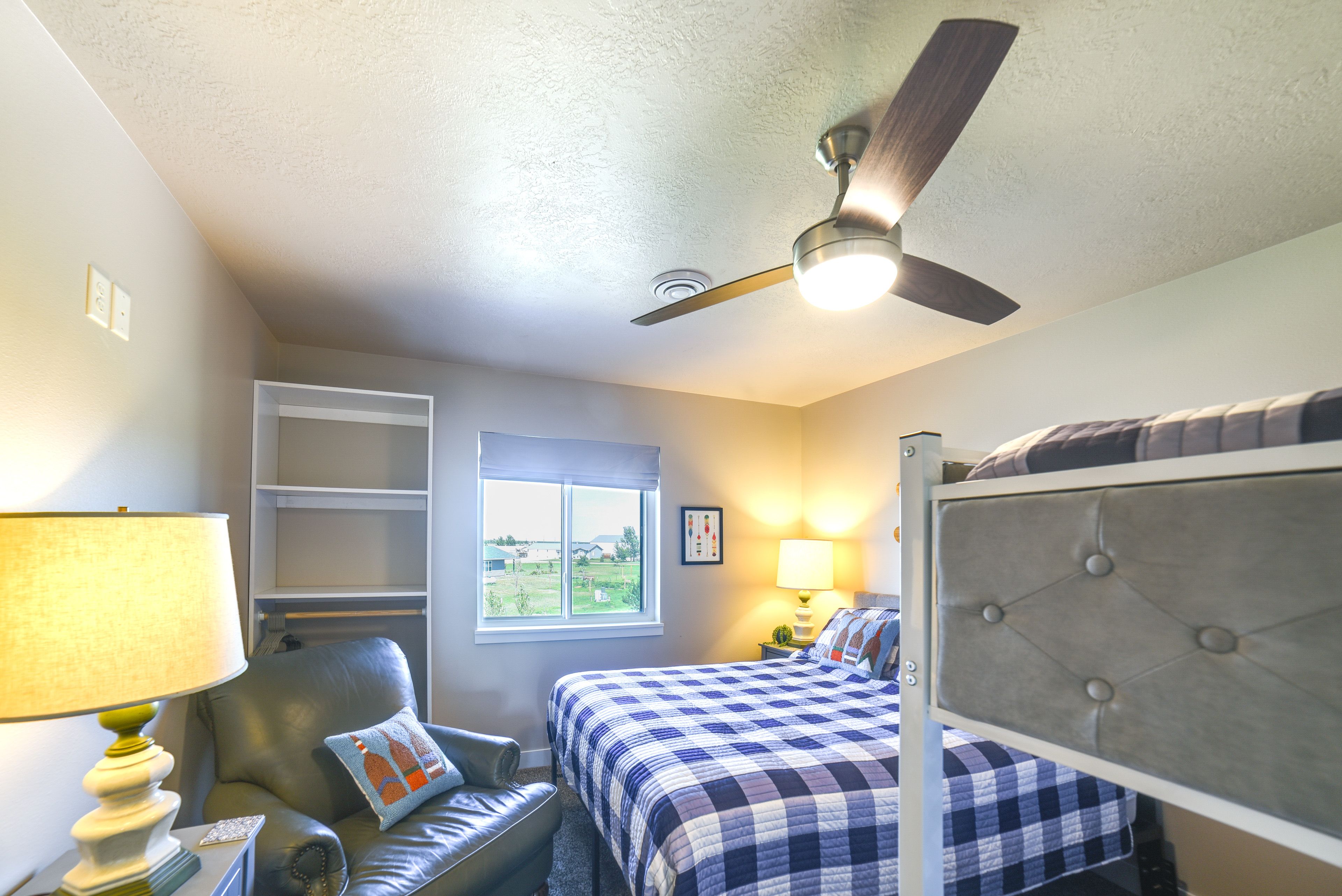 Bedroom 1 | 2nd Floor | Queen Bed | Twin Bunk Bed | Linens Provided