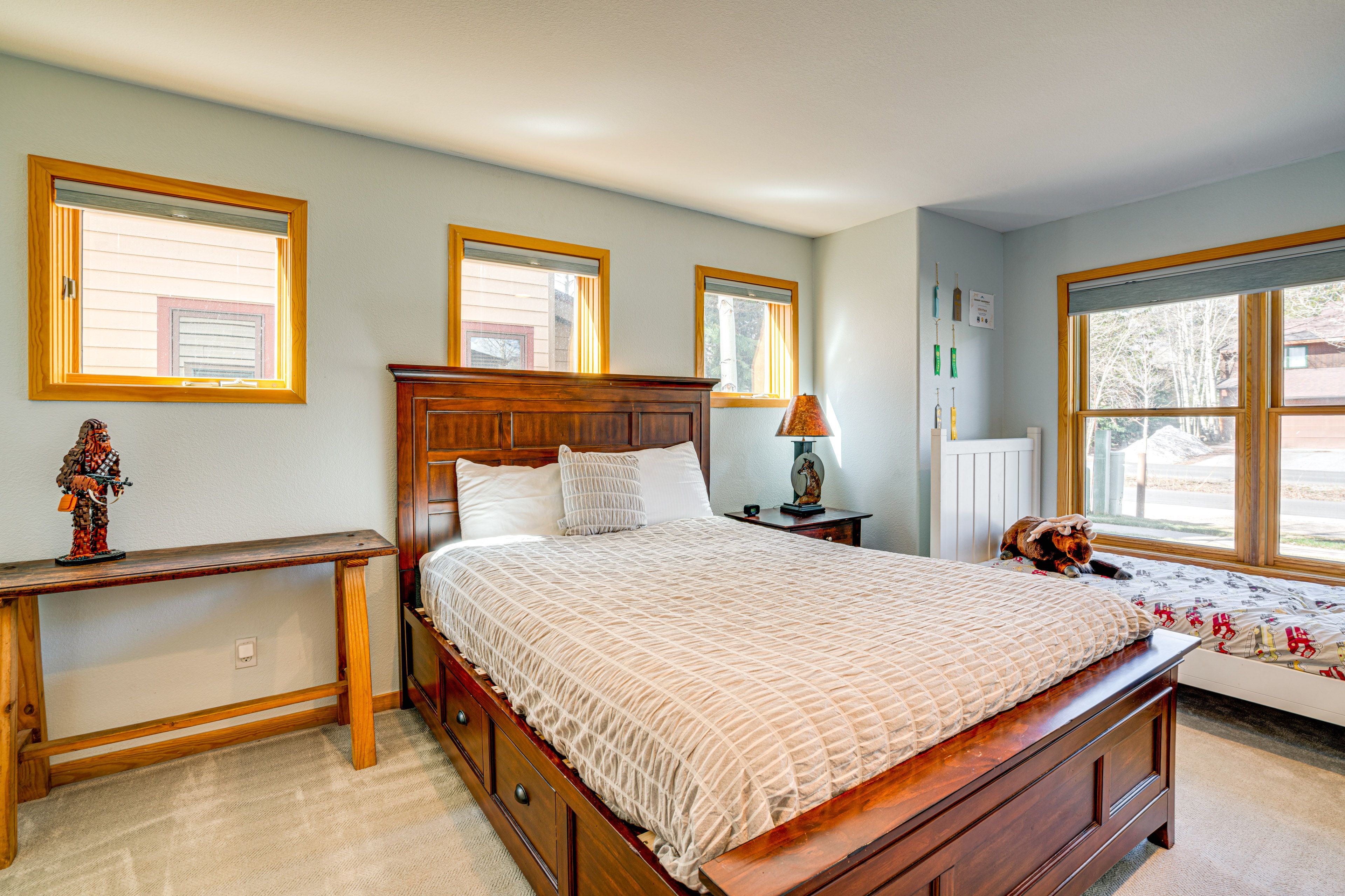 Bedroom 2 | Queen Bed | Twin Bed | 1st Floor | Linens Provided | En-Suite Bath