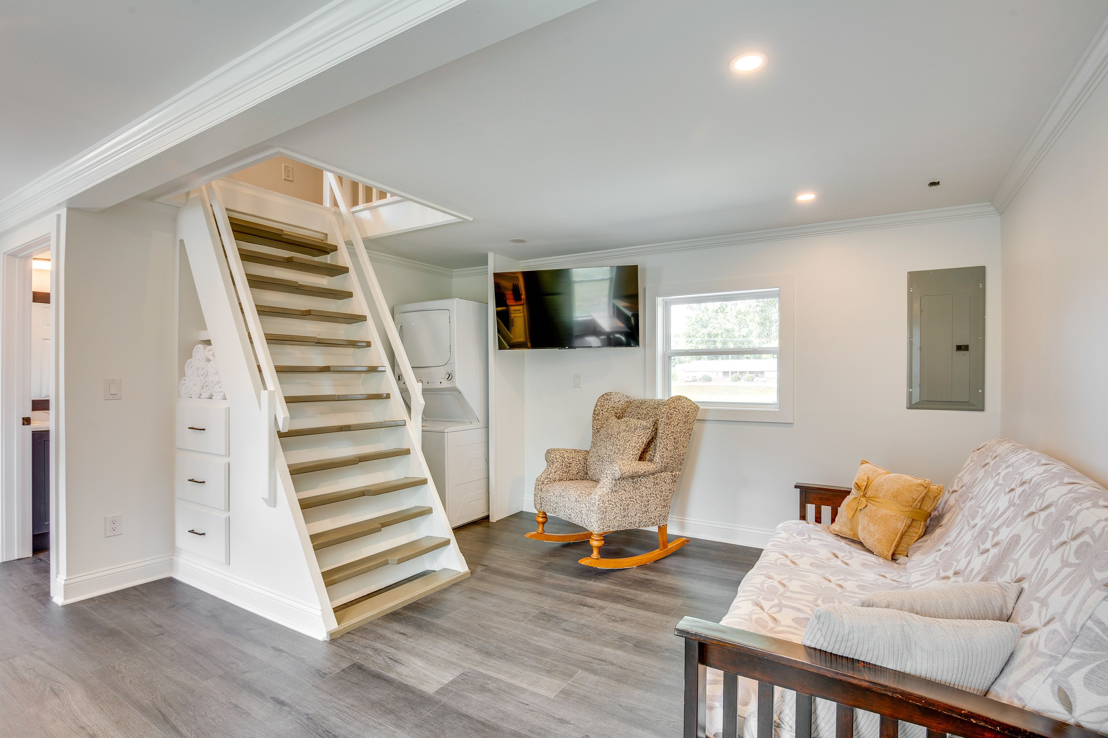 Living Room | Free WiFi | Electric Mini-Split A/C & Heat Units | Washer & Dryer