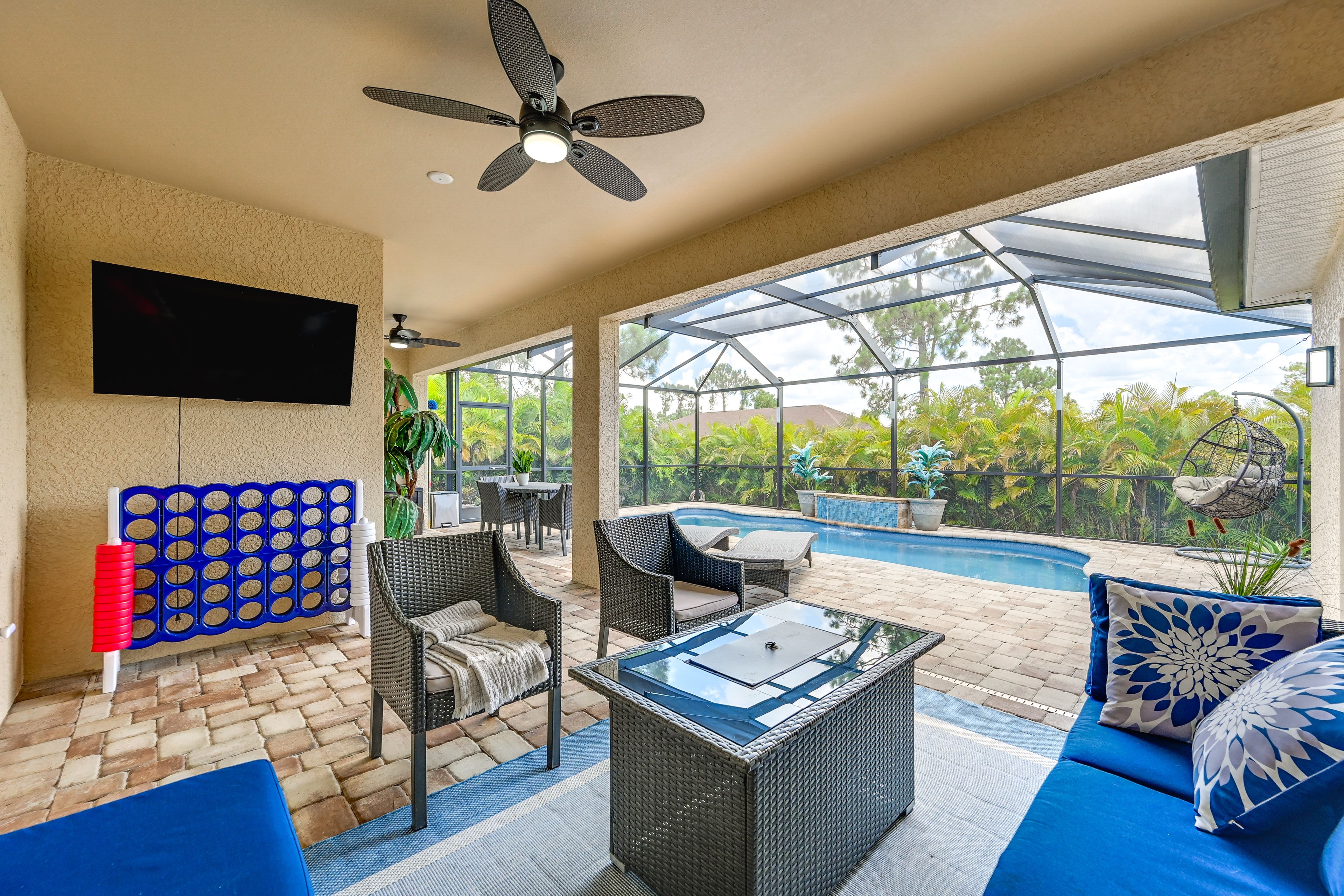Lehigh Acres Vacation Rental | 3BR | 2.5BA | 2,134 Sq Ft | Small Step to Enter
