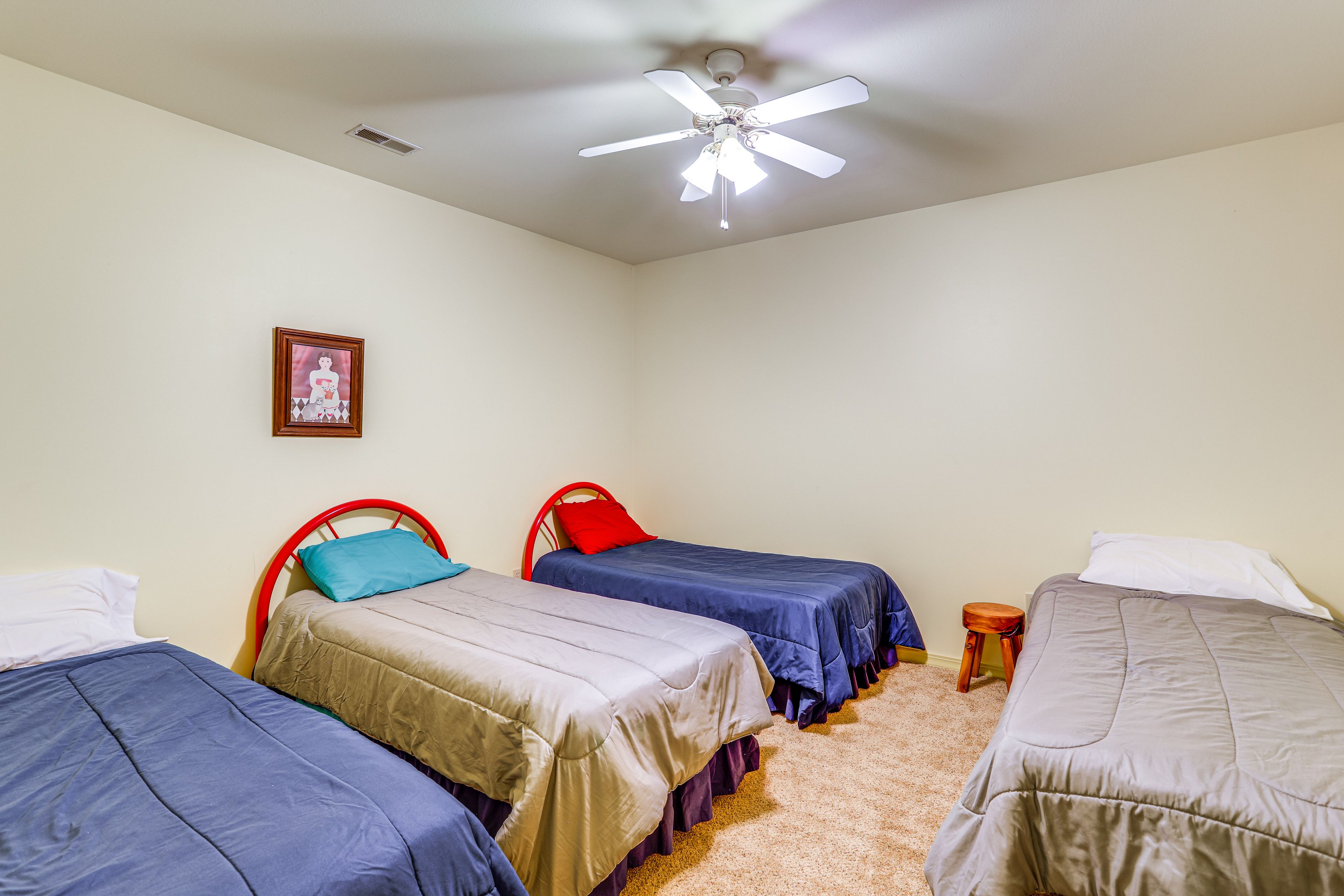 Bedroom 4 | 4 Twin Beds | Lower Floor