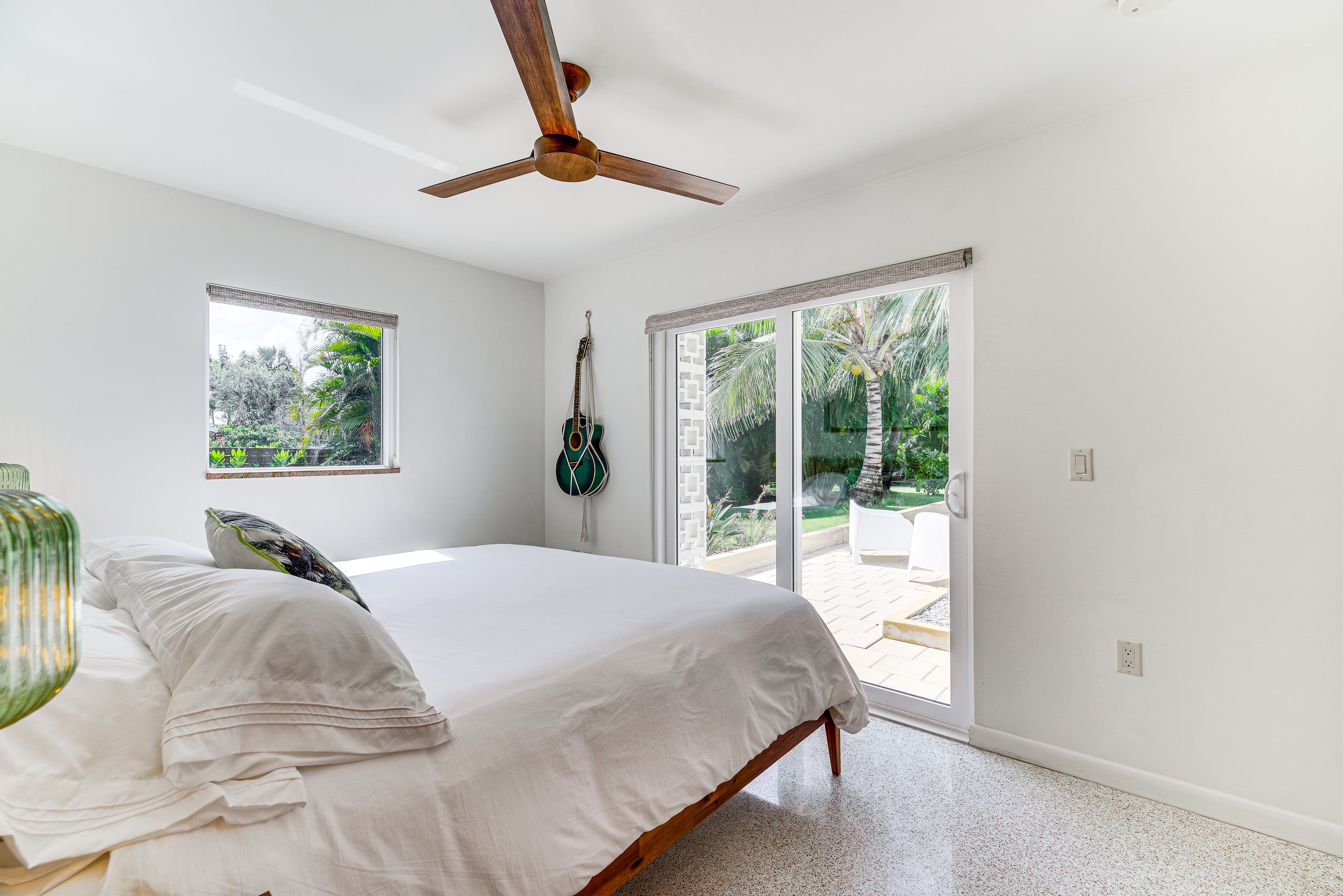 Bedroom 1 | King Bed | High Thread Count Linens Provided | Direct Patio Access